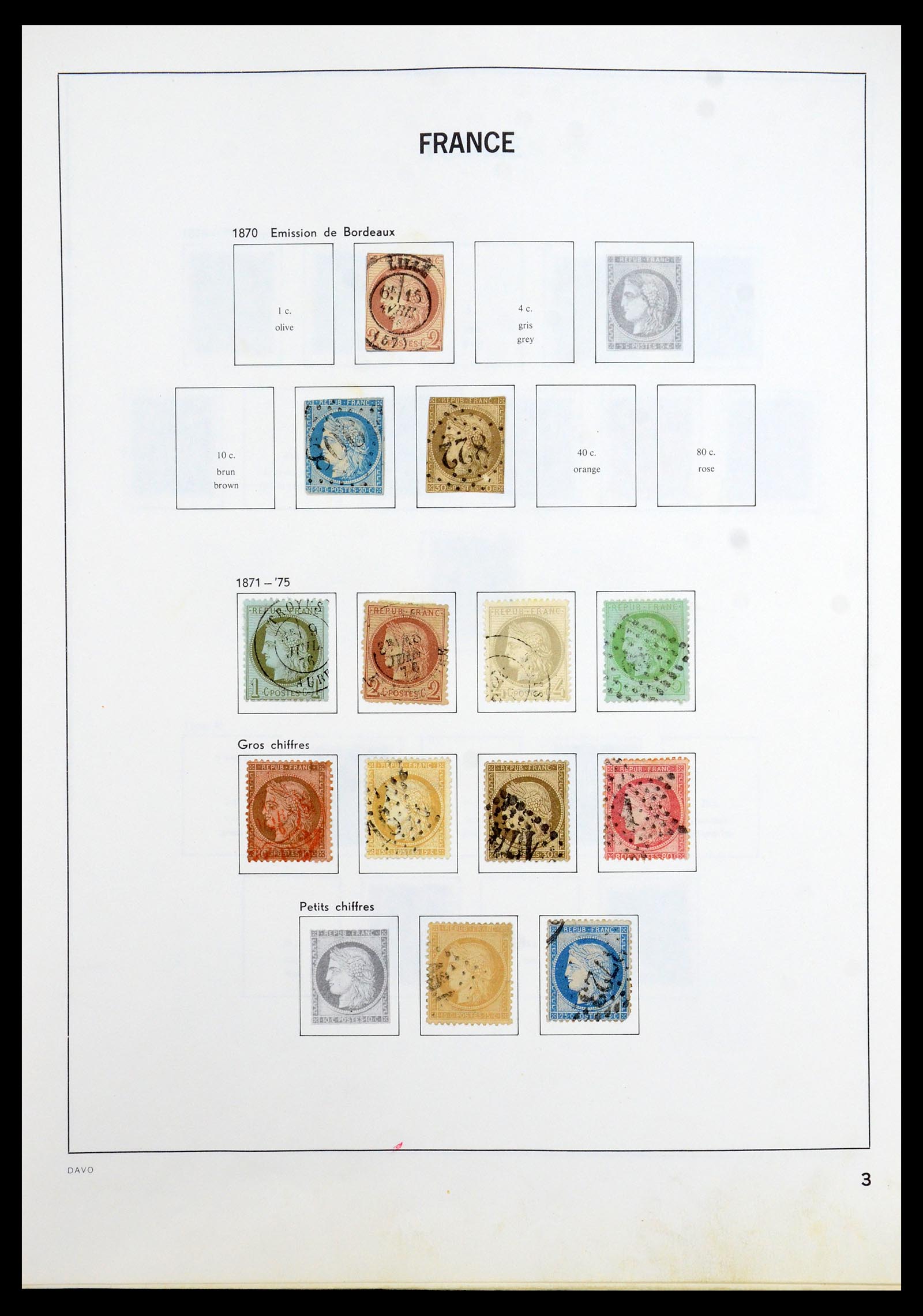 35533 003 - Postzegelverzameling 35533 Frankrijk 1849-2003.