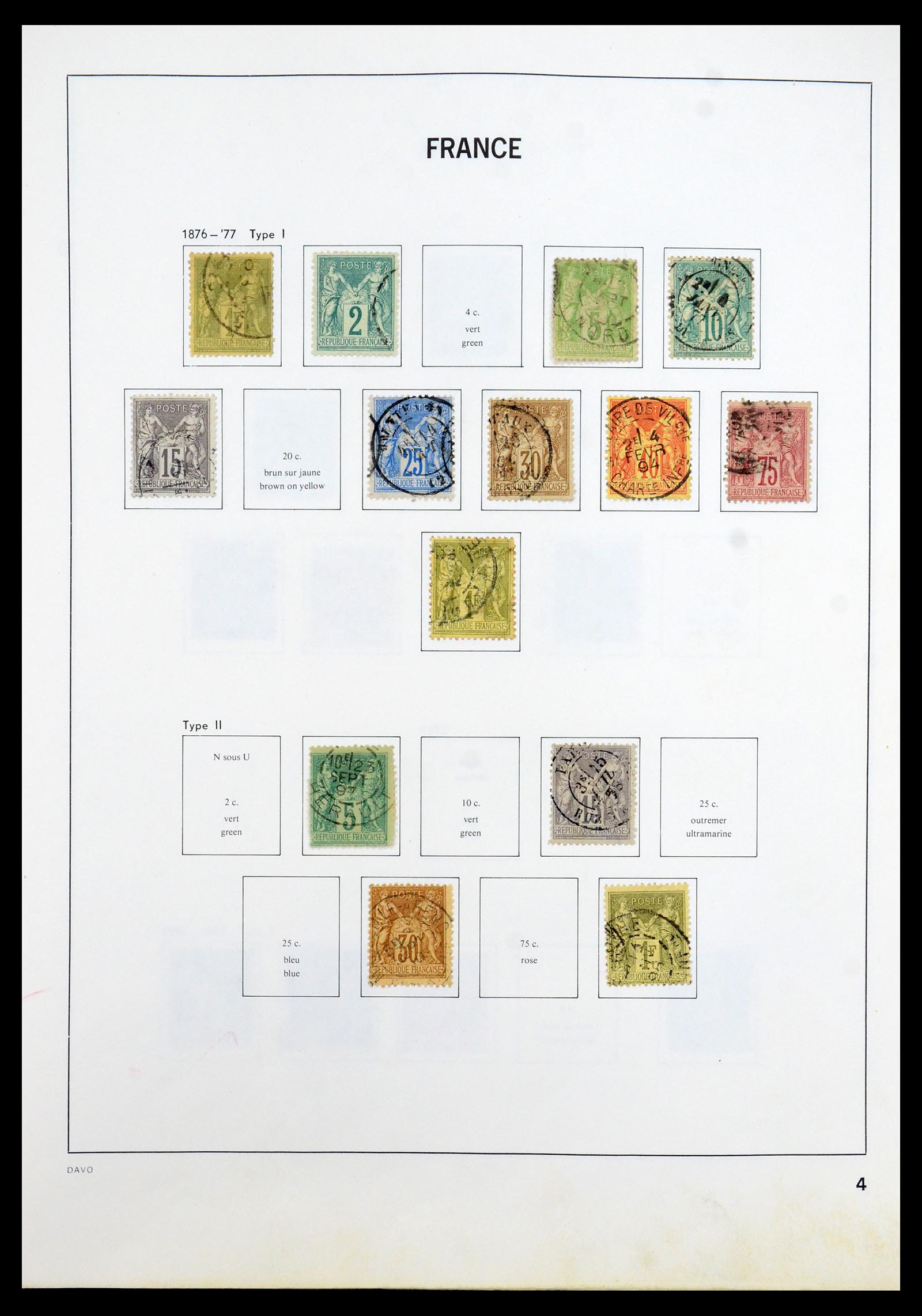 35533 004 - Postzegelverzameling 35533 Frankrijk 1849-2003.