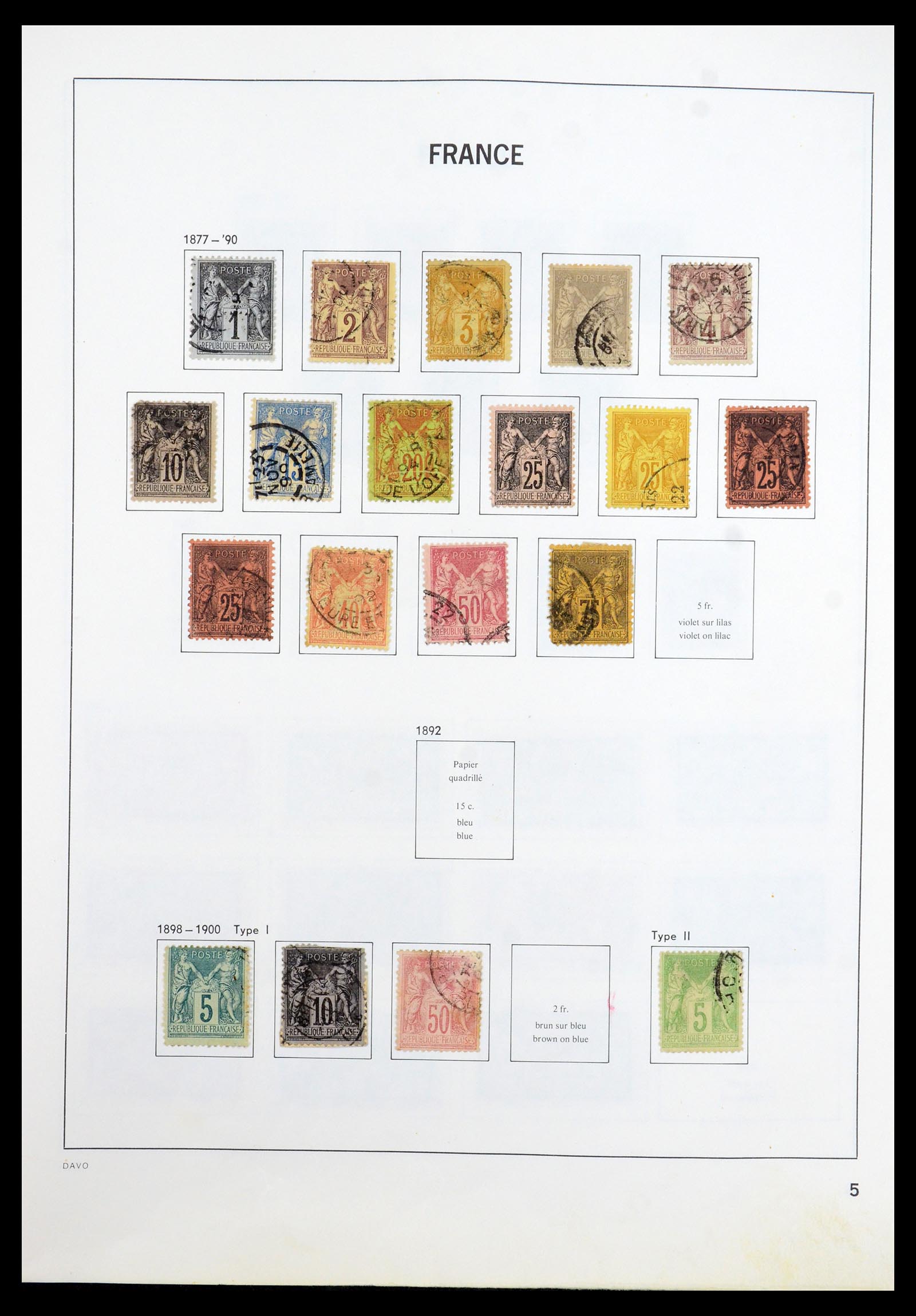 35533 005 - Postzegelverzameling 35533 Frankrijk 1849-2003.
