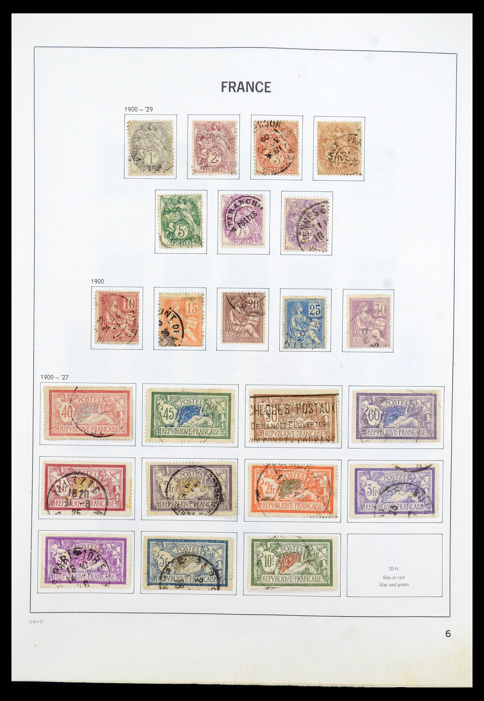 35533 006 - Postzegelverzameling 35533 Frankrijk 1849-2003.