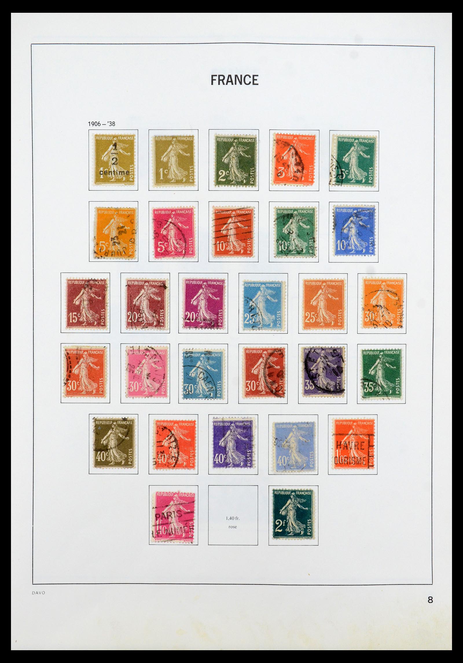 35533 008 - Postzegelverzameling 35533 Frankrijk 1849-2003.