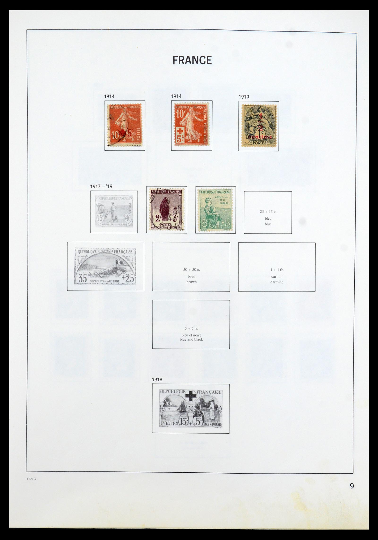 35533 009 - Postzegelverzameling 35533 Frankrijk 1849-2003.