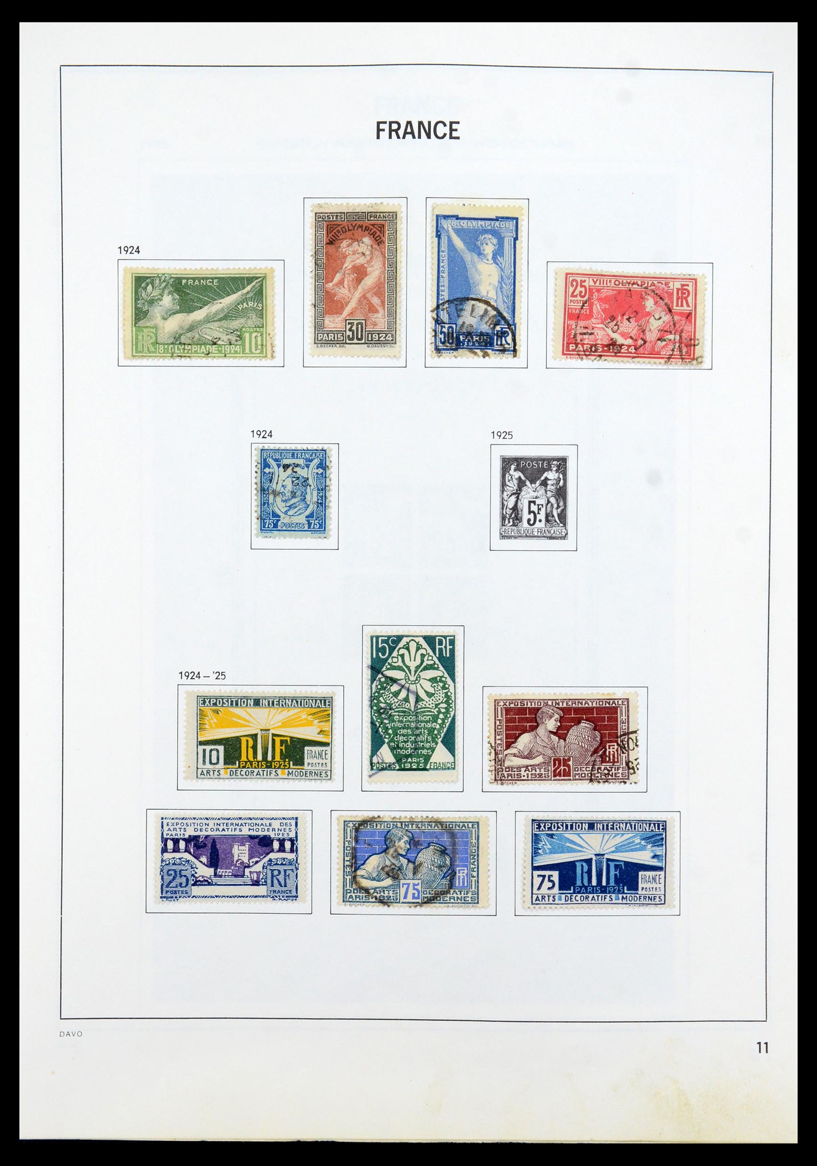35533 011 - Postzegelverzameling 35533 Frankrijk 1849-2003.
