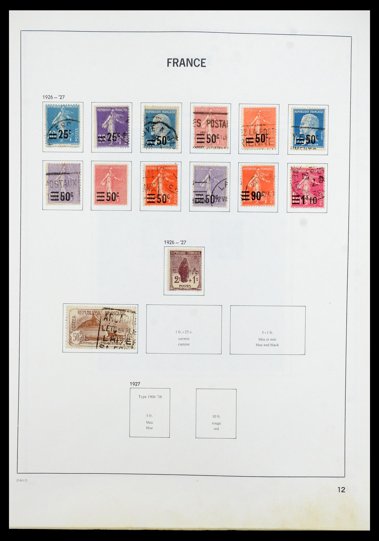 35533 012 - Postzegelverzameling 35533 Frankrijk 1849-2003.