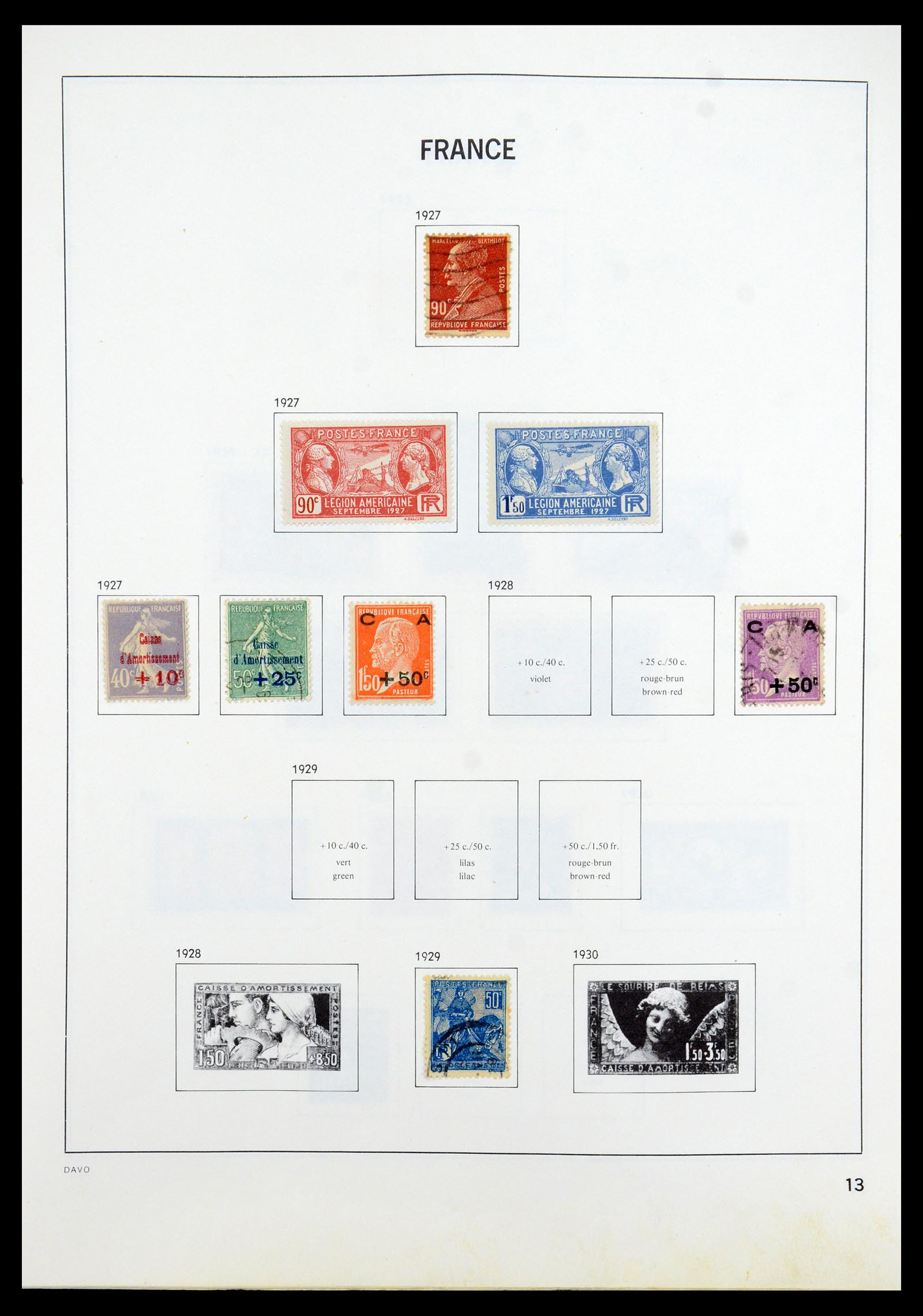 35533 013 - Postzegelverzameling 35533 Frankrijk 1849-2003.