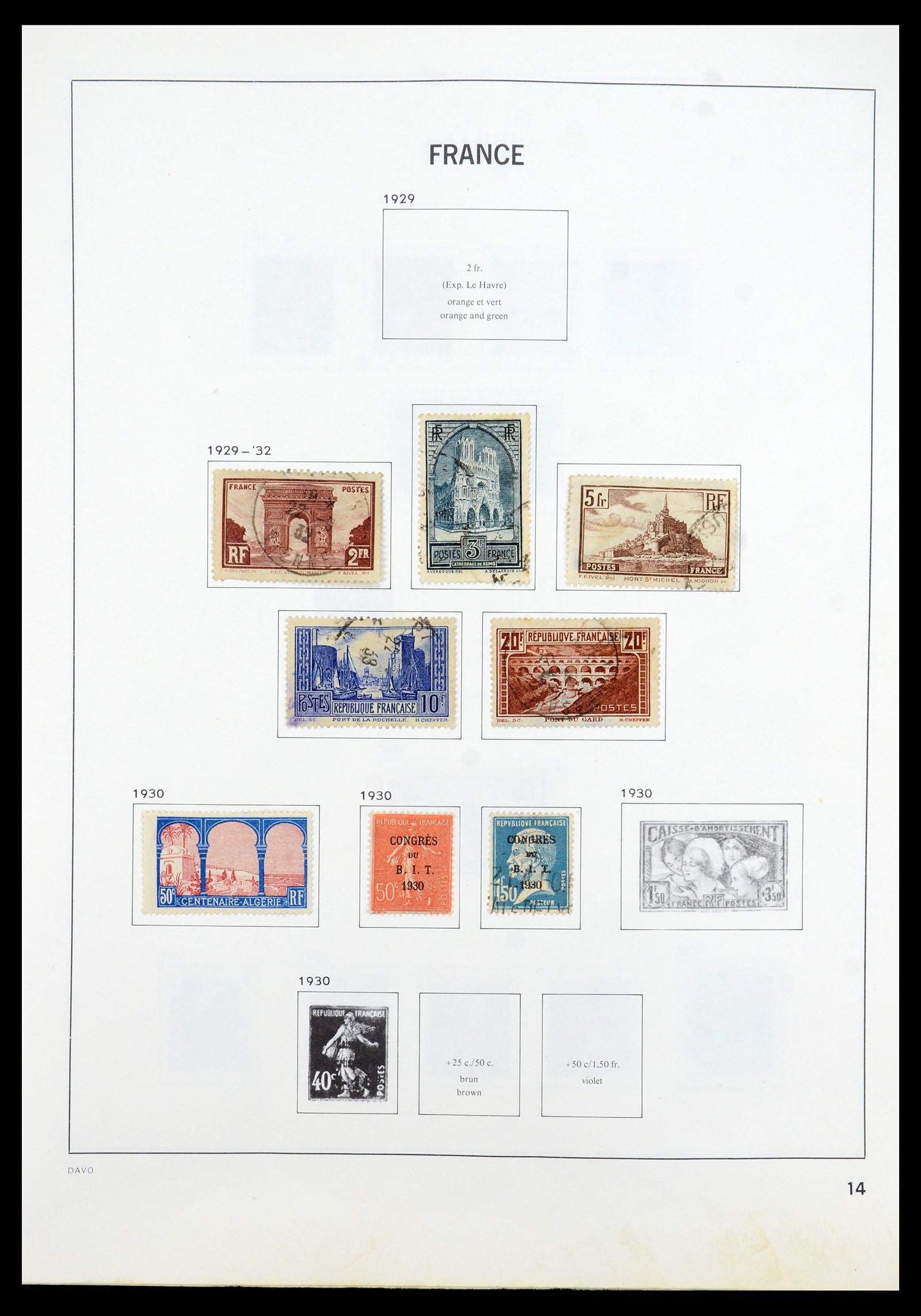 35533 014 - Postzegelverzameling 35533 Frankrijk 1849-2003.