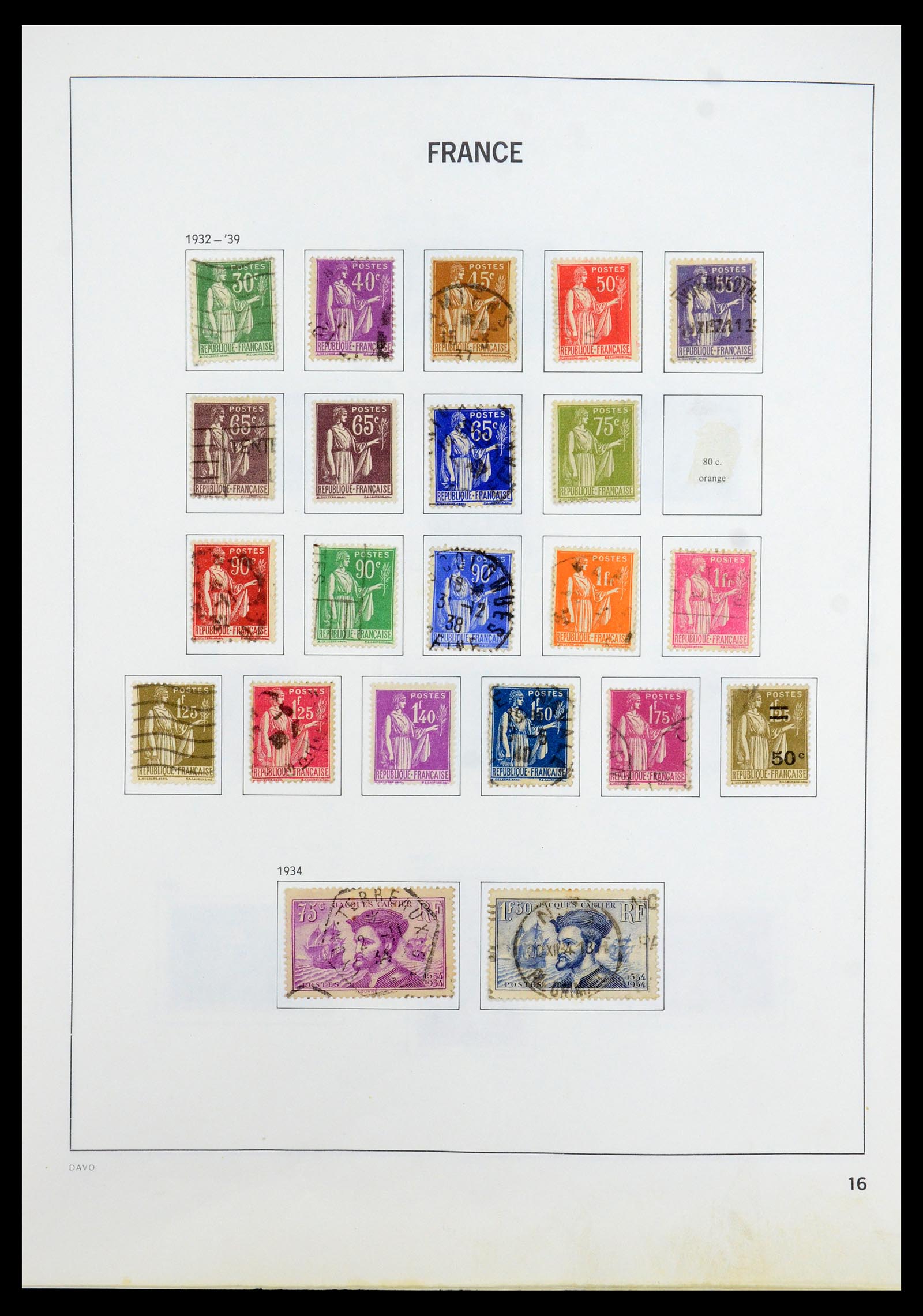 35533 016 - Postzegelverzameling 35533 Frankrijk 1849-2003.
