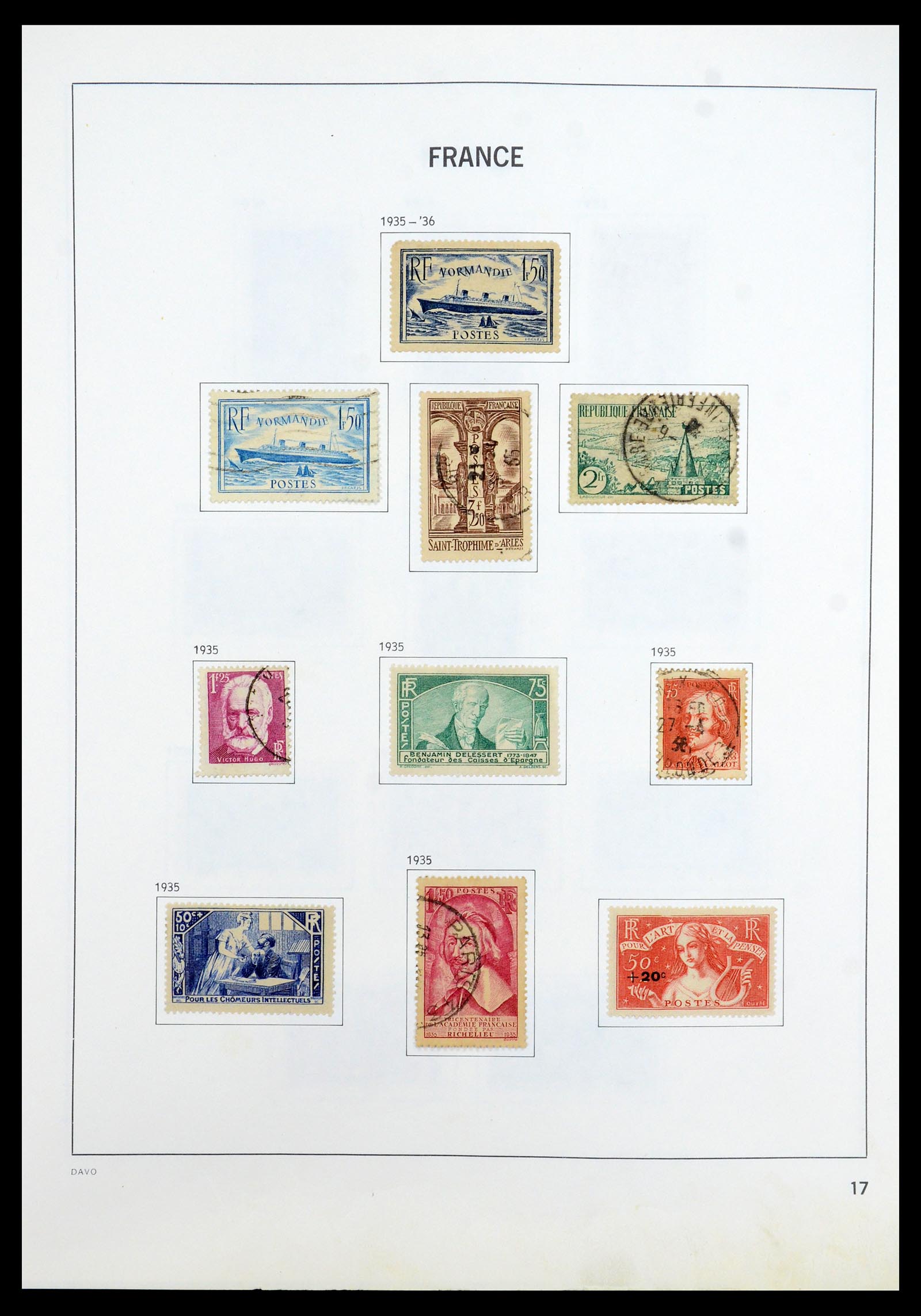 35533 017 - Postzegelverzameling 35533 Frankrijk 1849-2003.