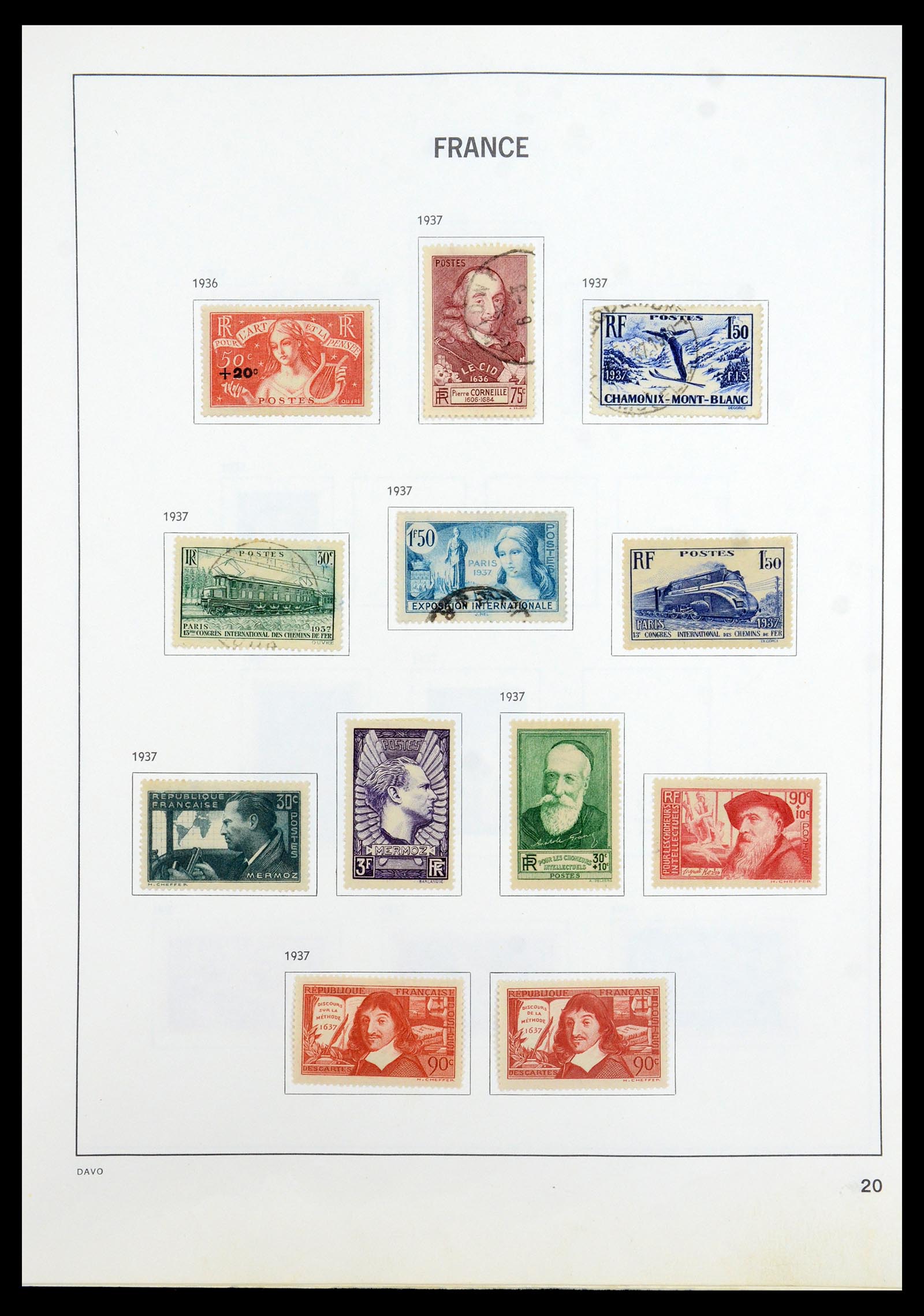 35533 020 - Postzegelverzameling 35533 Frankrijk 1849-2003.
