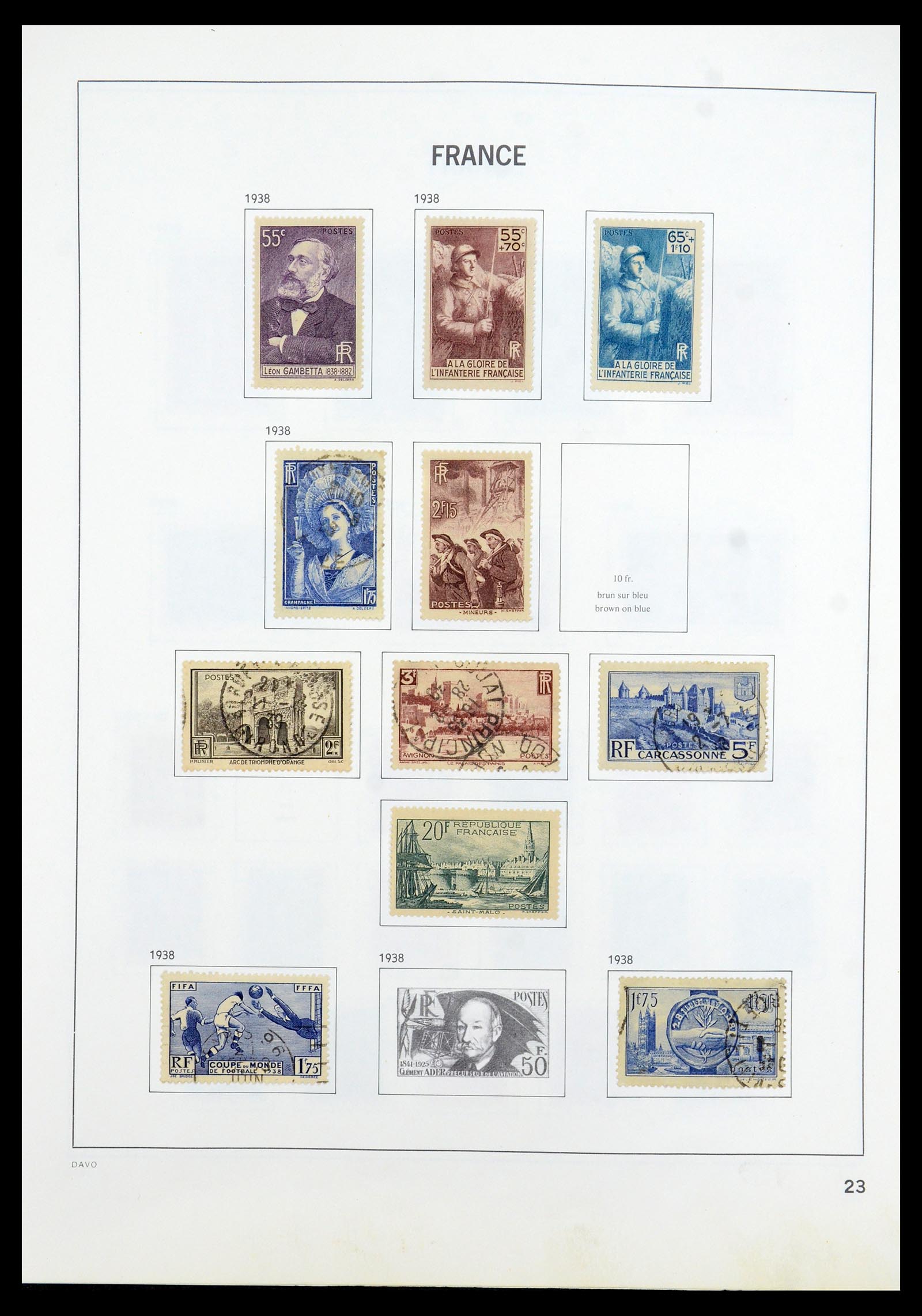 35533 023 - Postzegelverzameling 35533 Frankrijk 1849-2003.