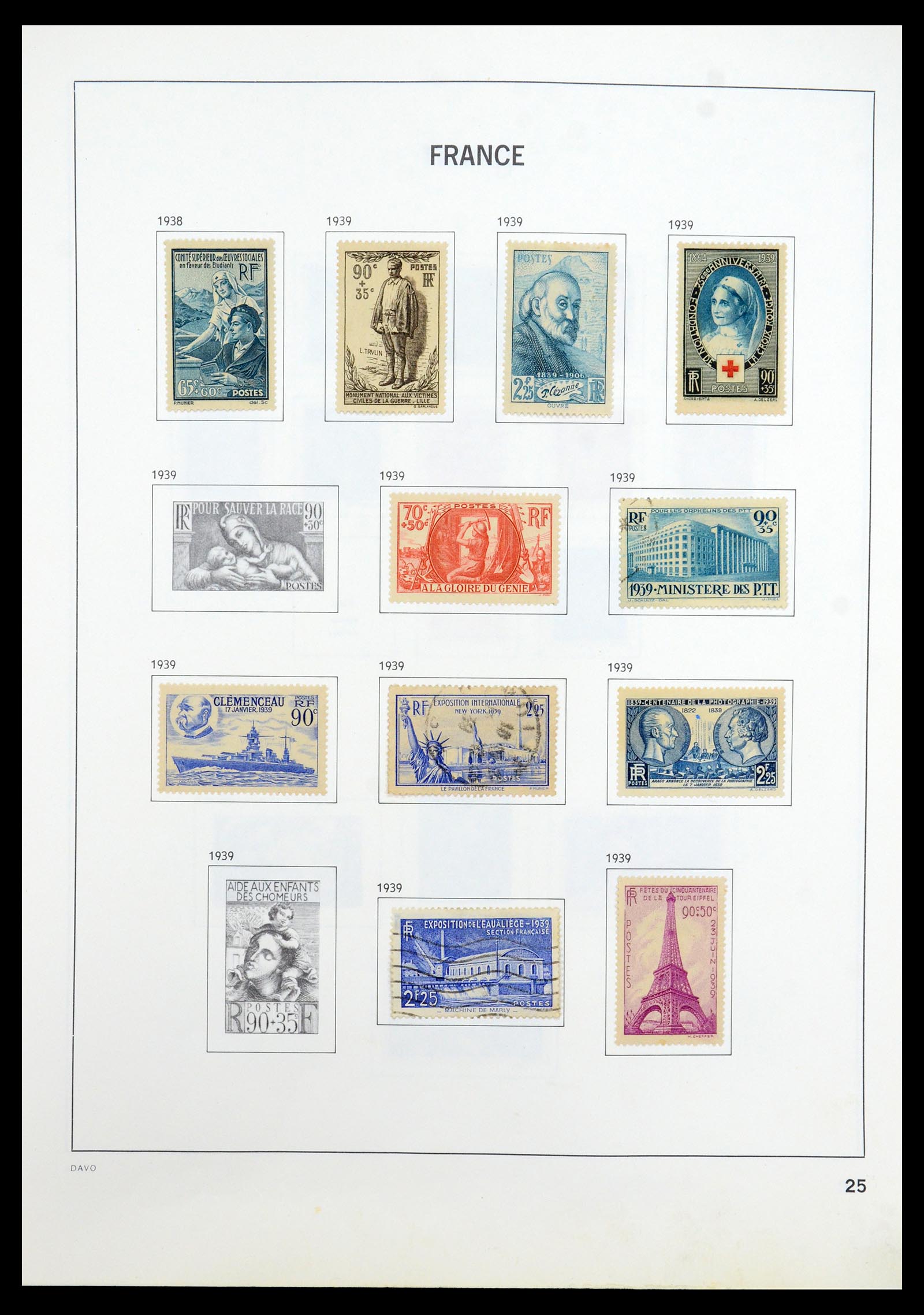 35533 024 - Postzegelverzameling 35533 Frankrijk 1849-2003.