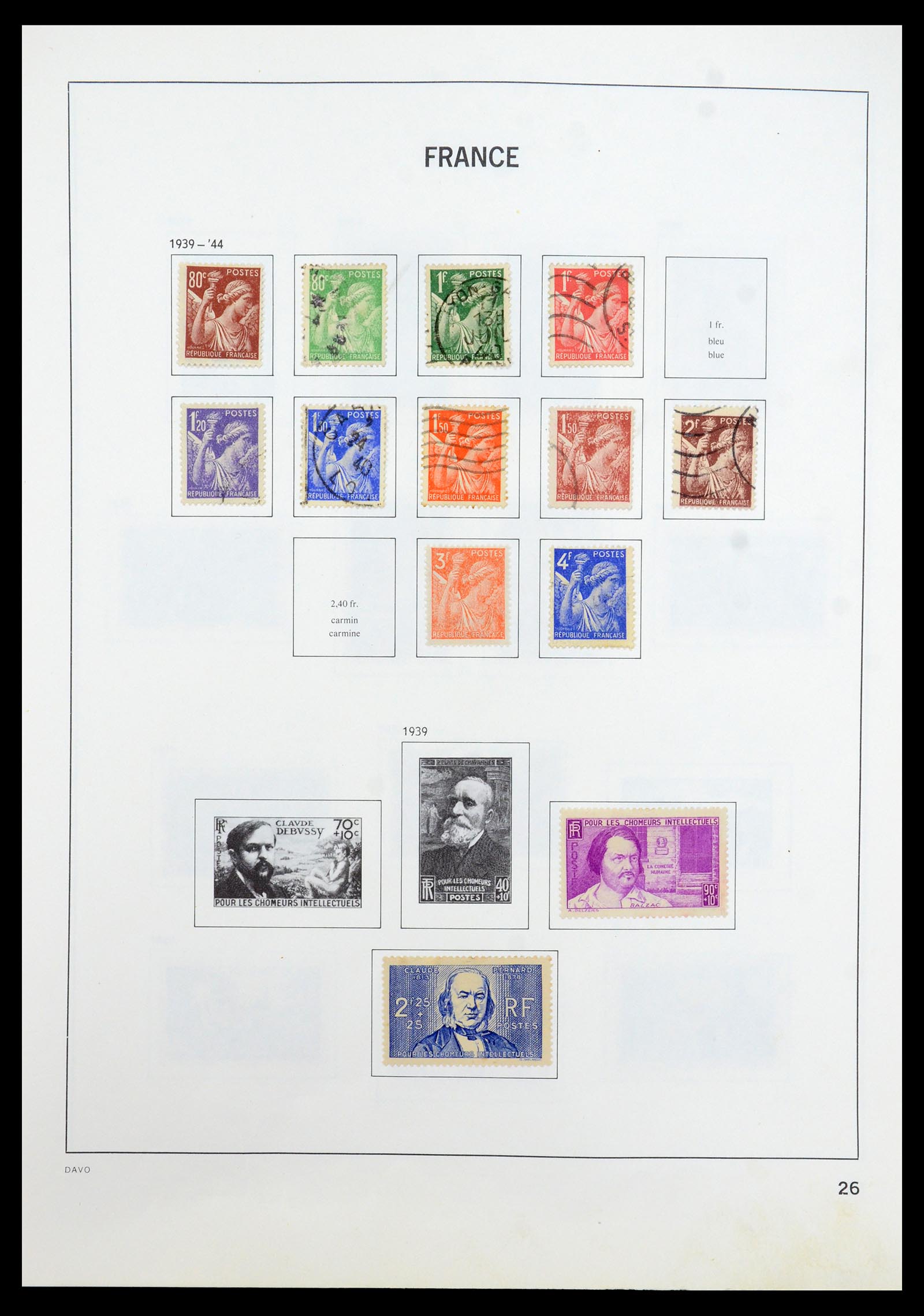 35533 025 - Postzegelverzameling 35533 Frankrijk 1849-2003.