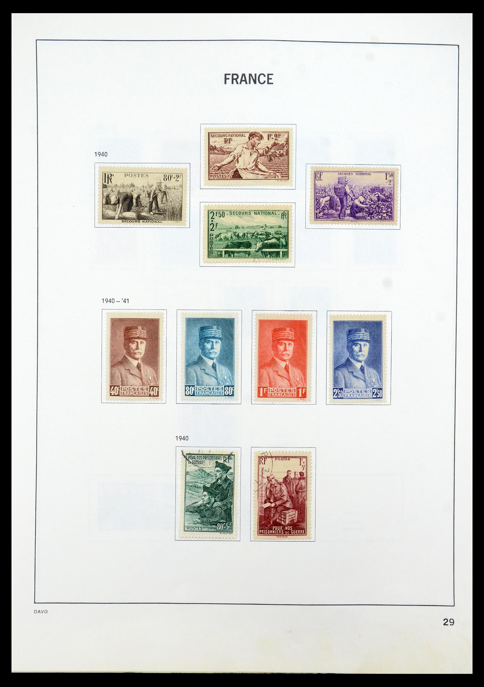 35533 028 - Postzegelverzameling 35533 Frankrijk 1849-2003.