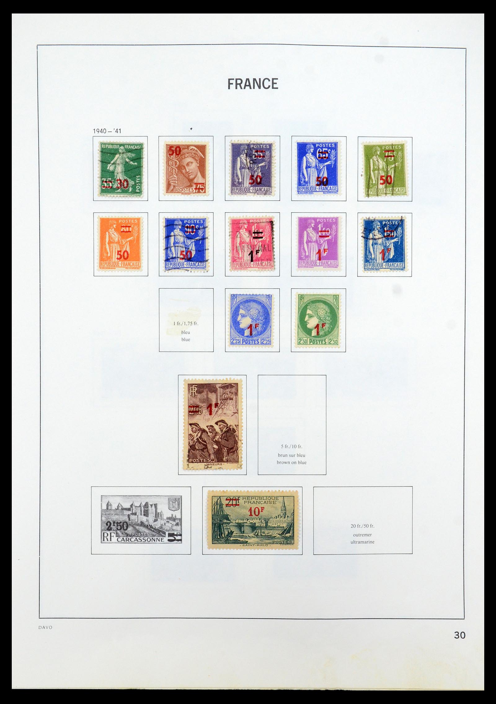 35533 029 - Postzegelverzameling 35533 Frankrijk 1849-2003.