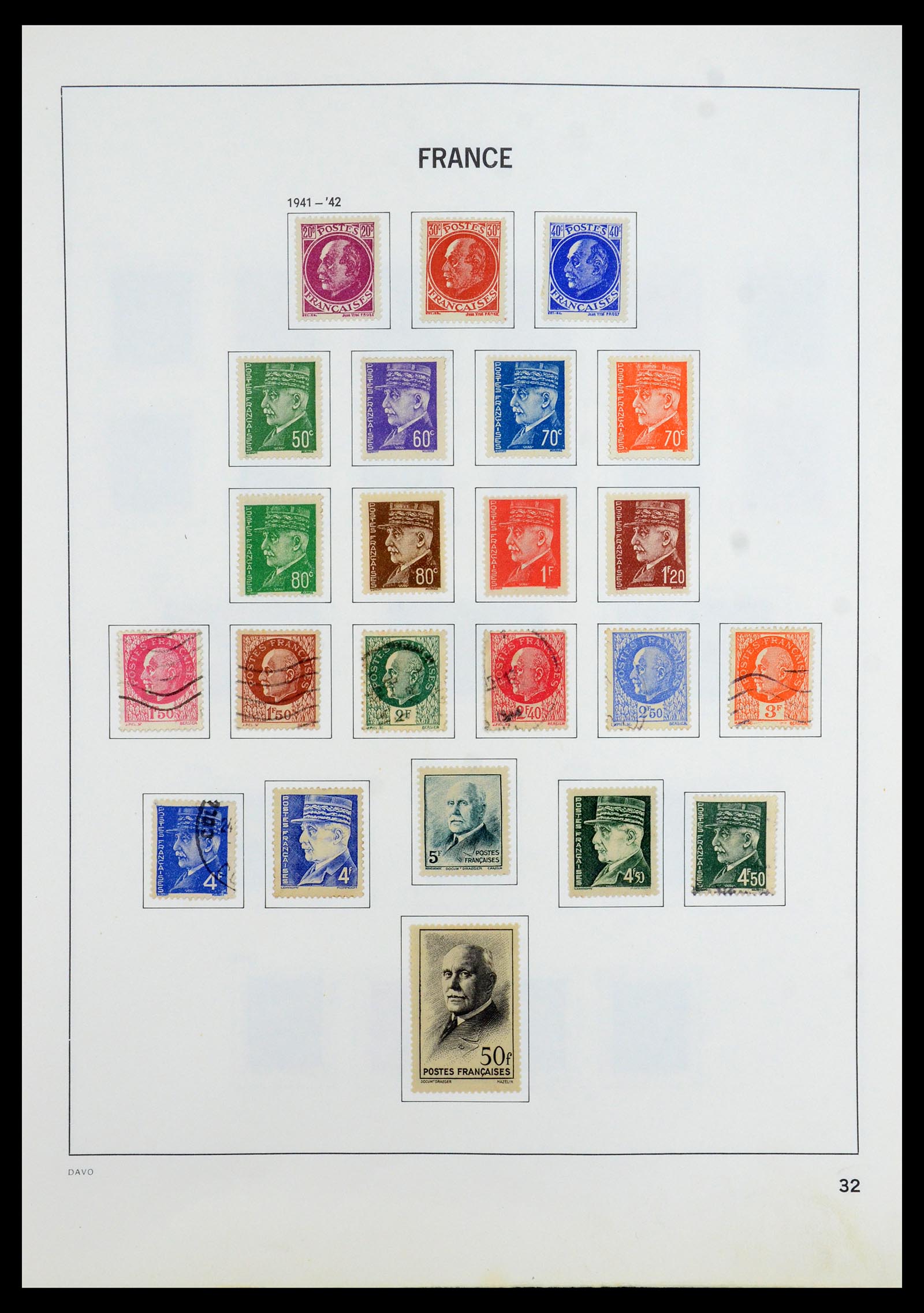 35533 031 - Postzegelverzameling 35533 Frankrijk 1849-2003.