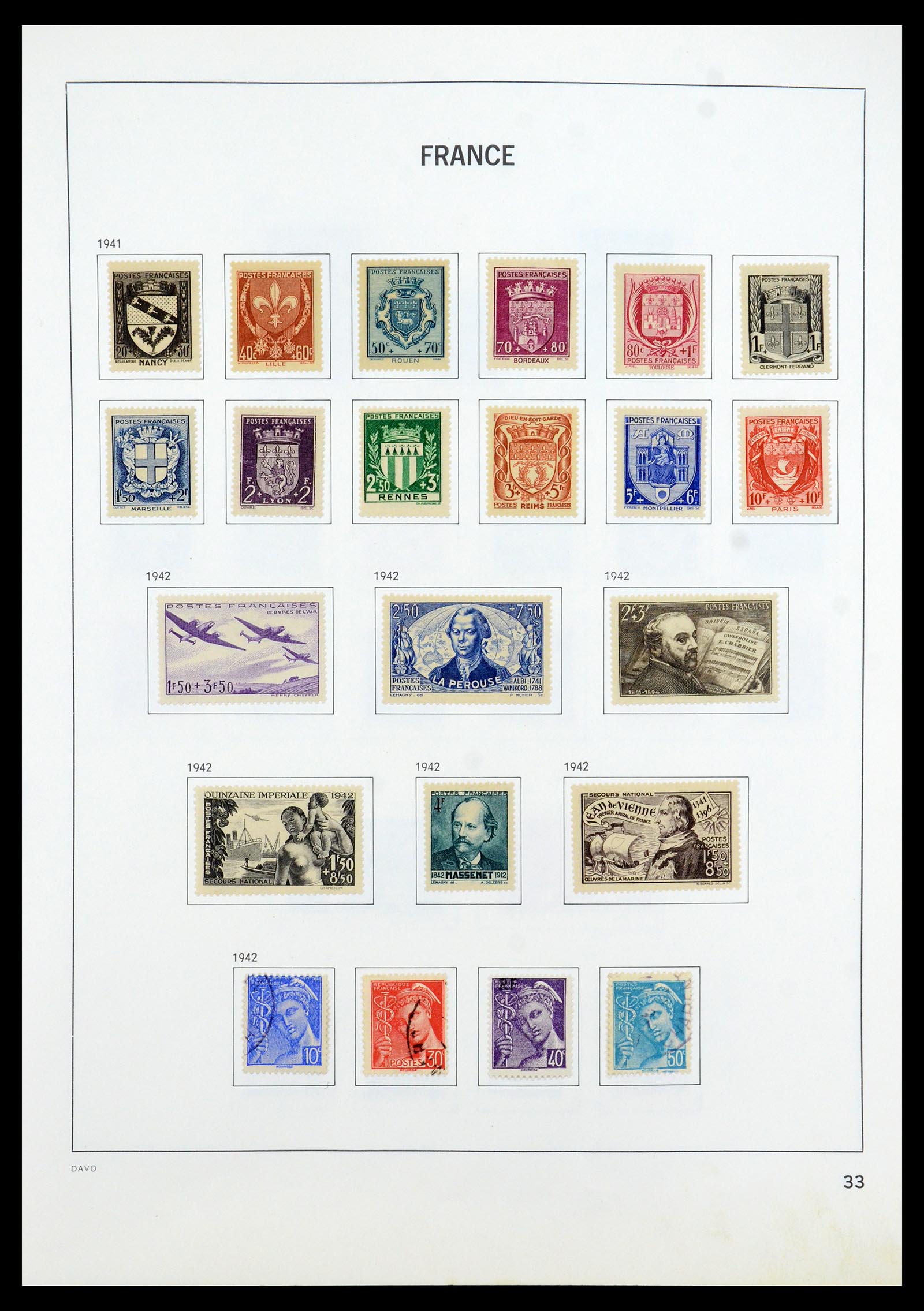 35533 032 - Postzegelverzameling 35533 Frankrijk 1849-2003.