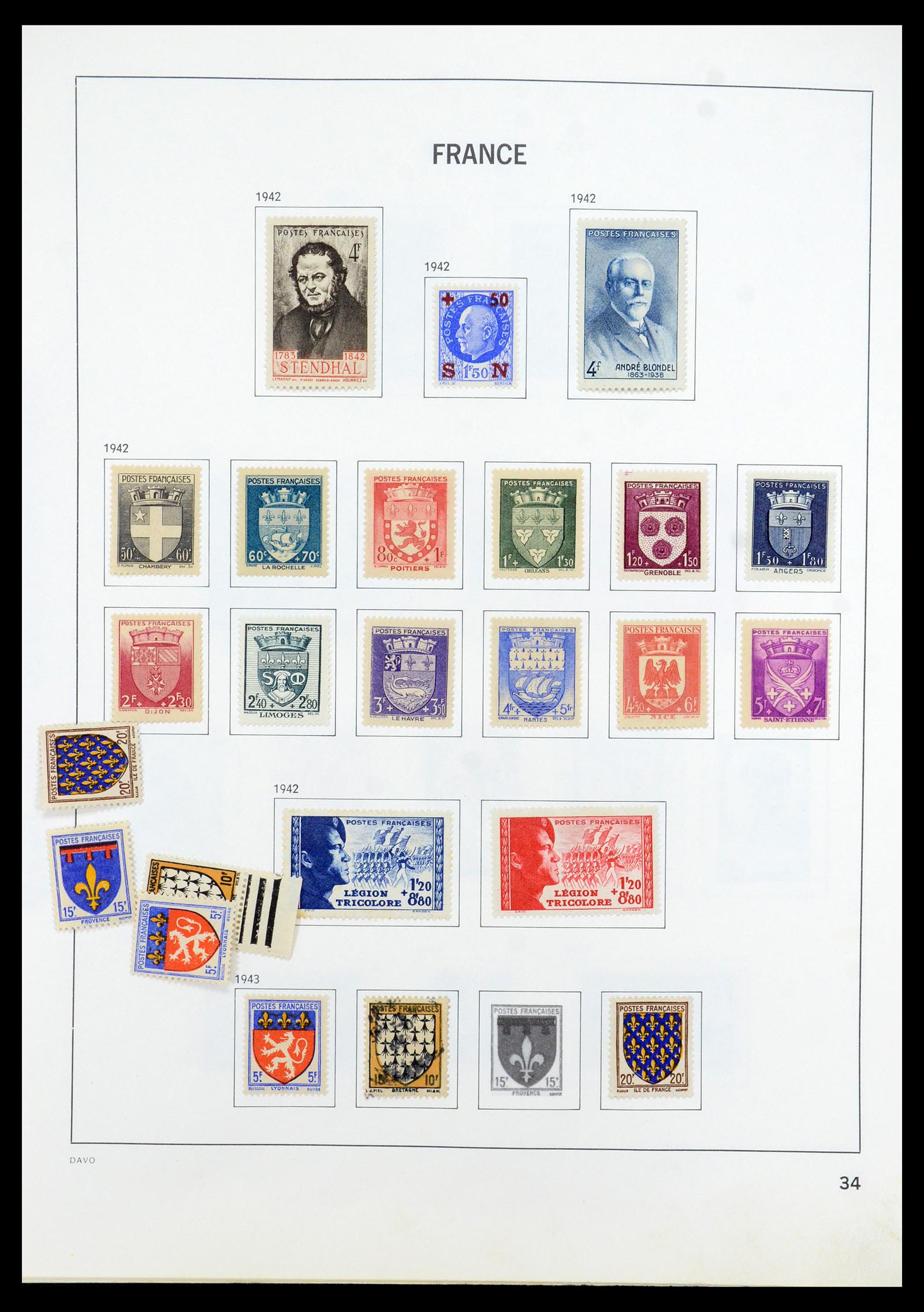 35533 033 - Postzegelverzameling 35533 Frankrijk 1849-2003.