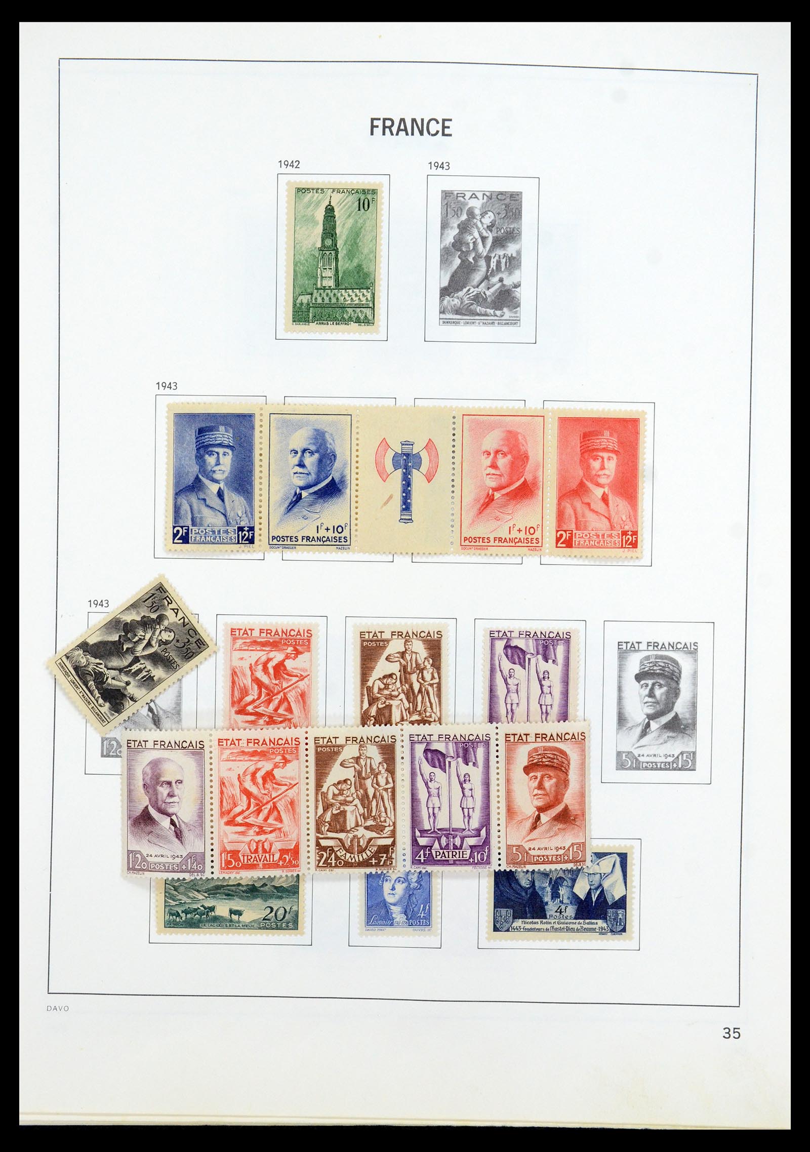 35533 034 - Postzegelverzameling 35533 Frankrijk 1849-2003.