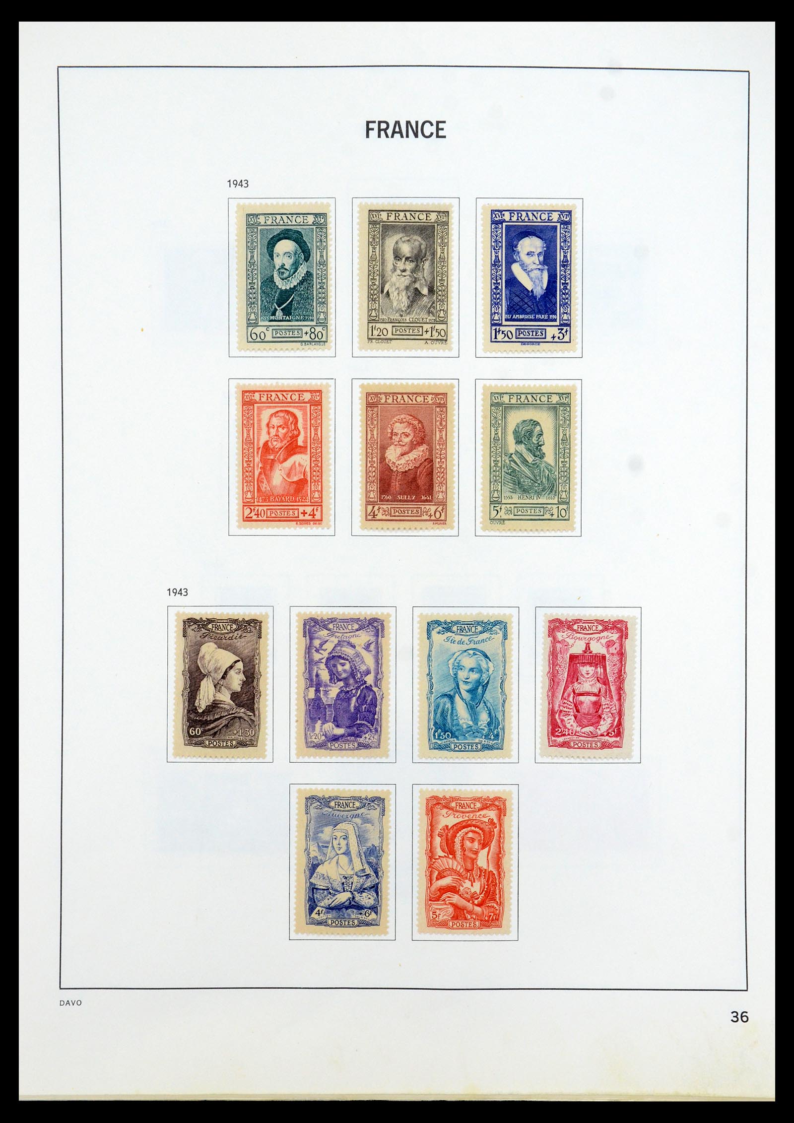 35533 035 - Stamp Collection 35533 France 1849-2003.
