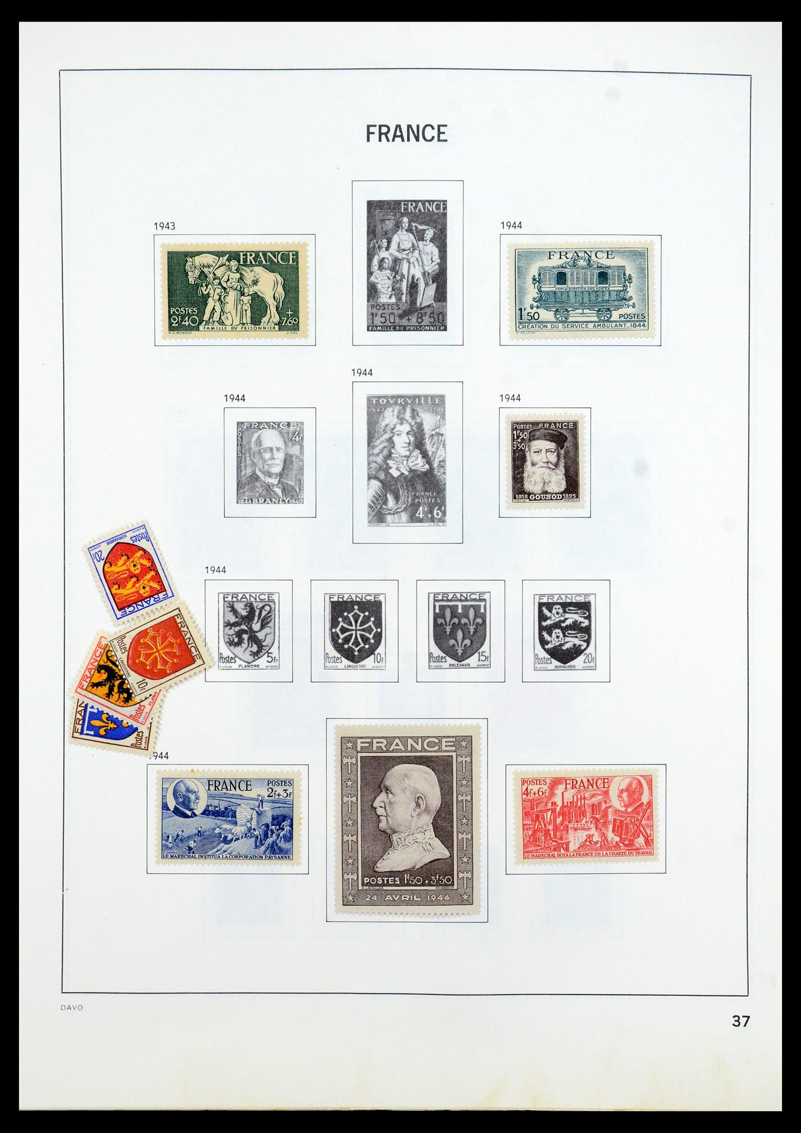 35533 036 - Postzegelverzameling 35533 Frankrijk 1849-2003.
