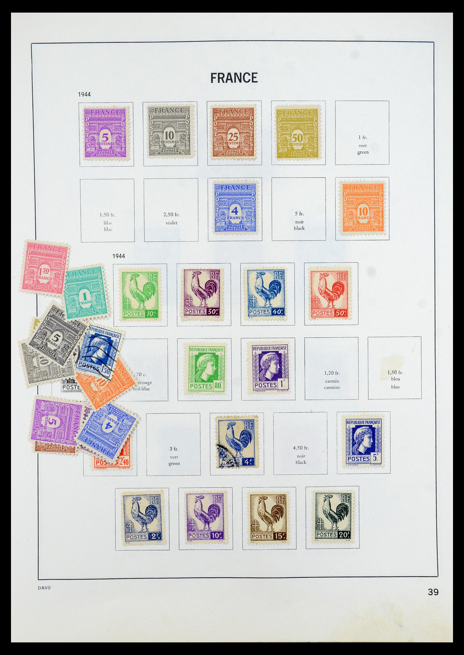 35533 038 - Postzegelverzameling 35533 Frankrijk 1849-2003.