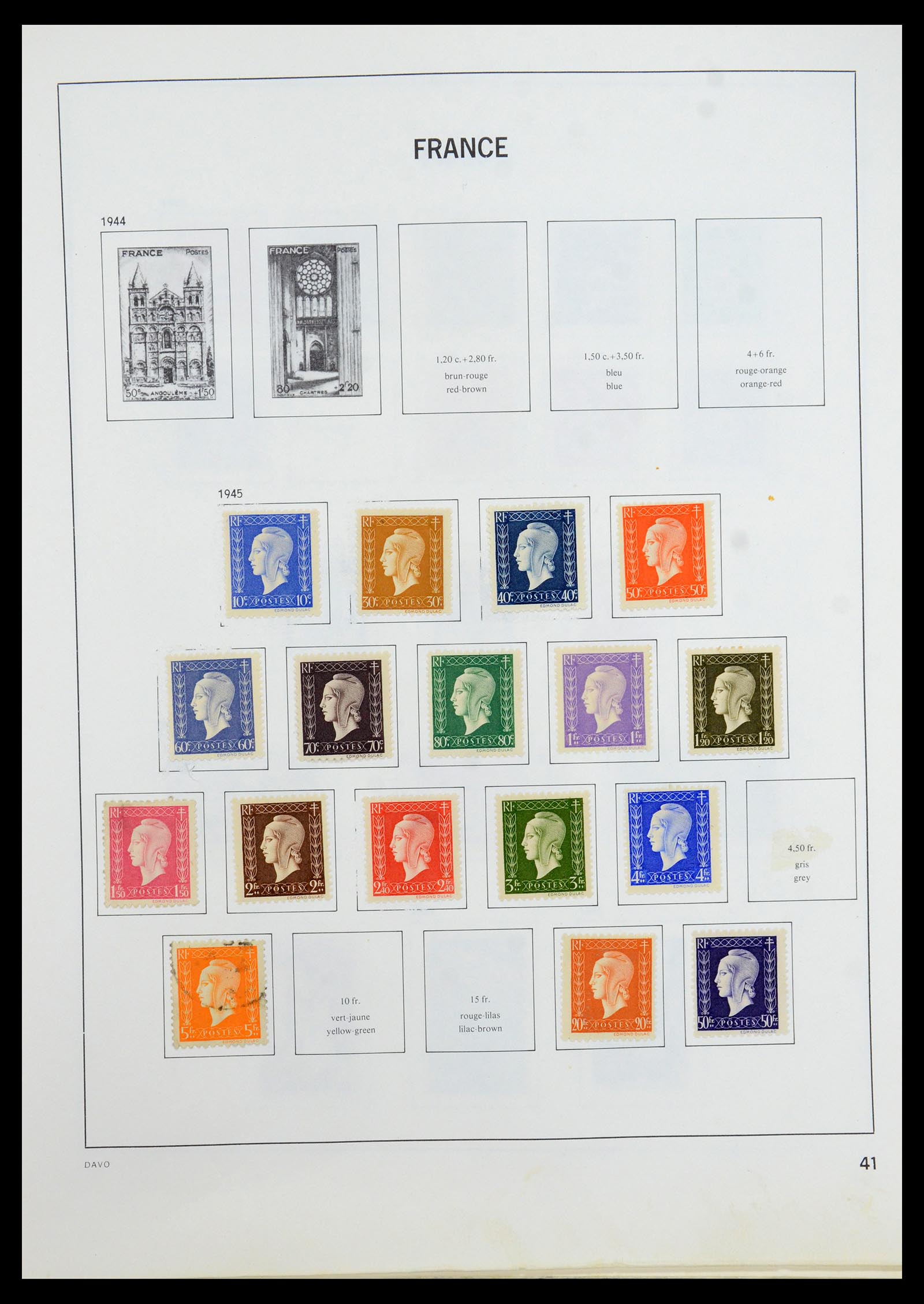 35533 040 - Postzegelverzameling 35533 Frankrijk 1849-2003.