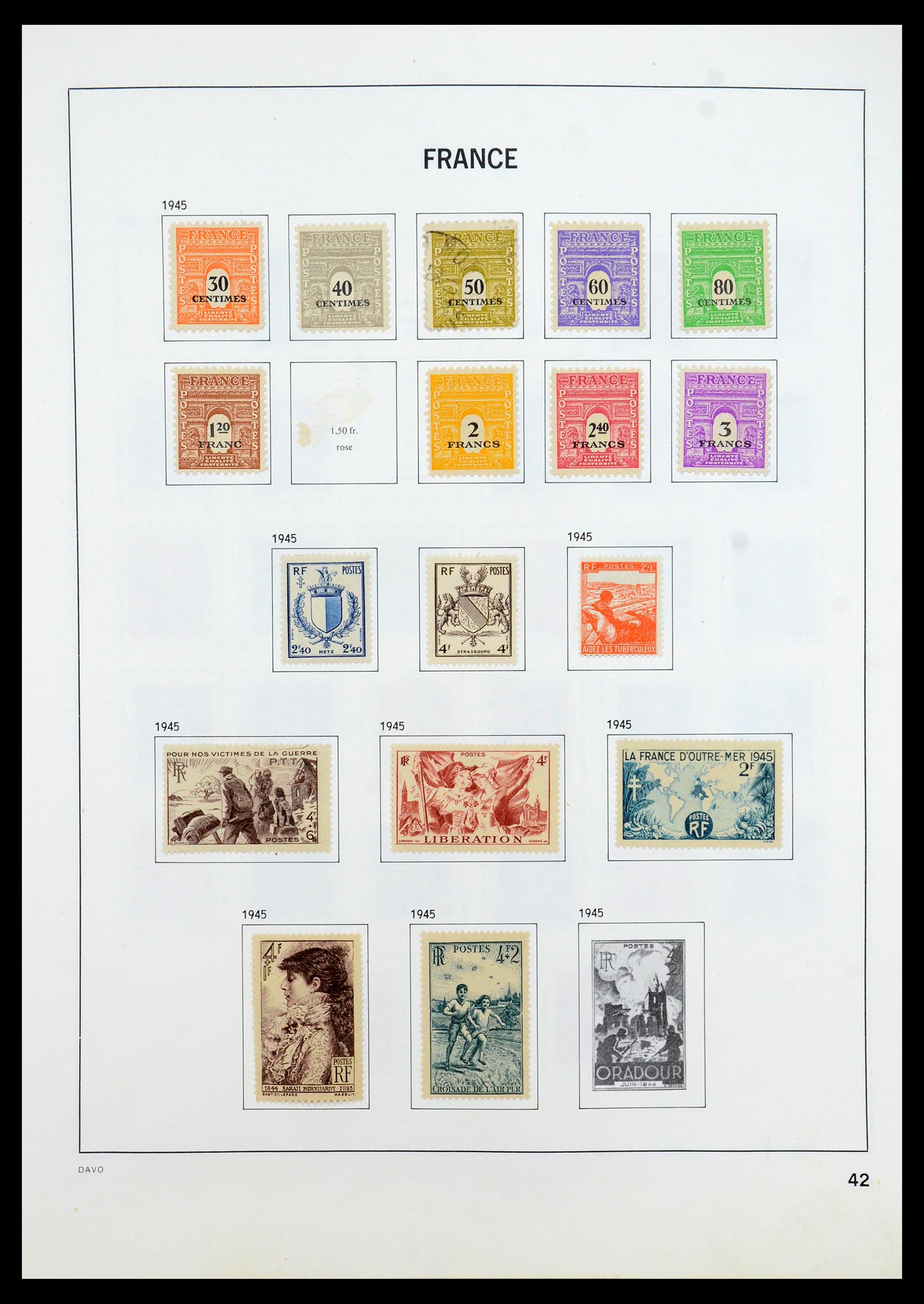 35533 041 - Postzegelverzameling 35533 Frankrijk 1849-2003.