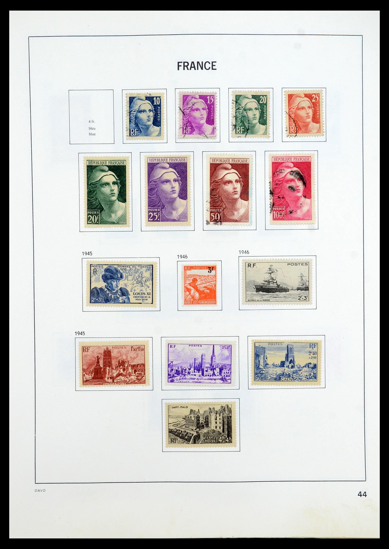 35533 043 - Postzegelverzameling 35533 Frankrijk 1849-2003.