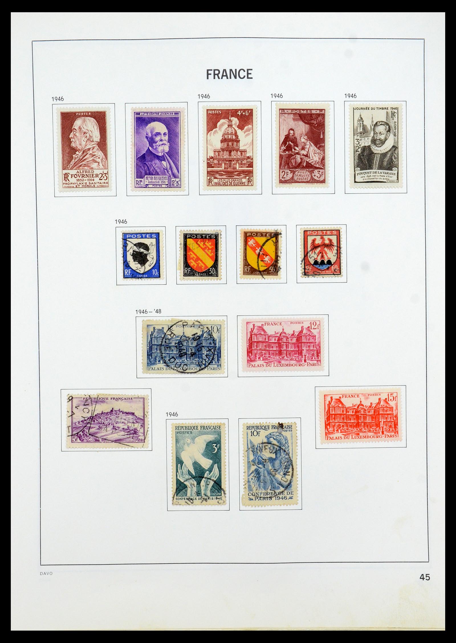 35533 044 - Postzegelverzameling 35533 Frankrijk 1849-2003.