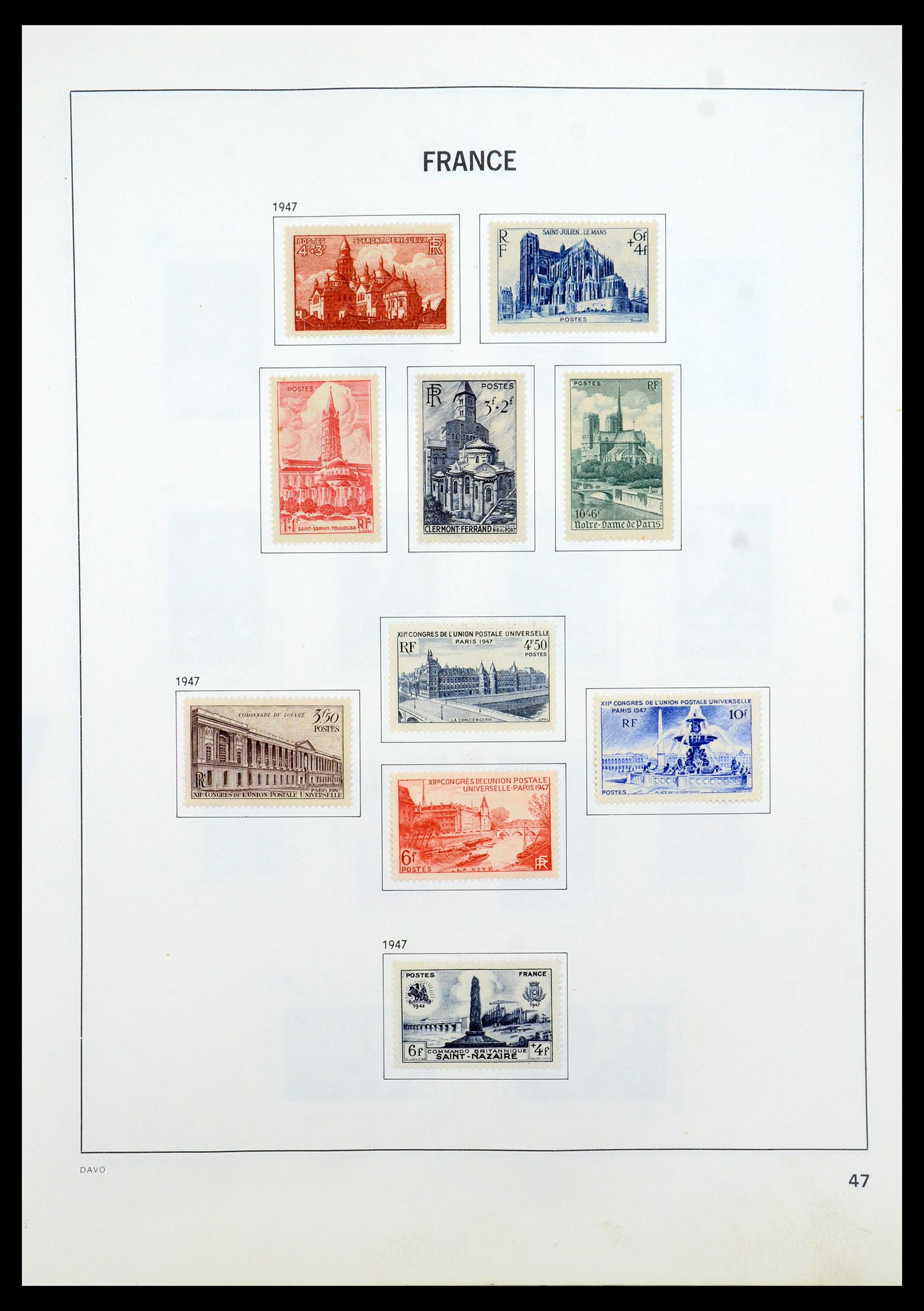 35533 047 - Postzegelverzameling 35533 Frankrijk 1849-2003.