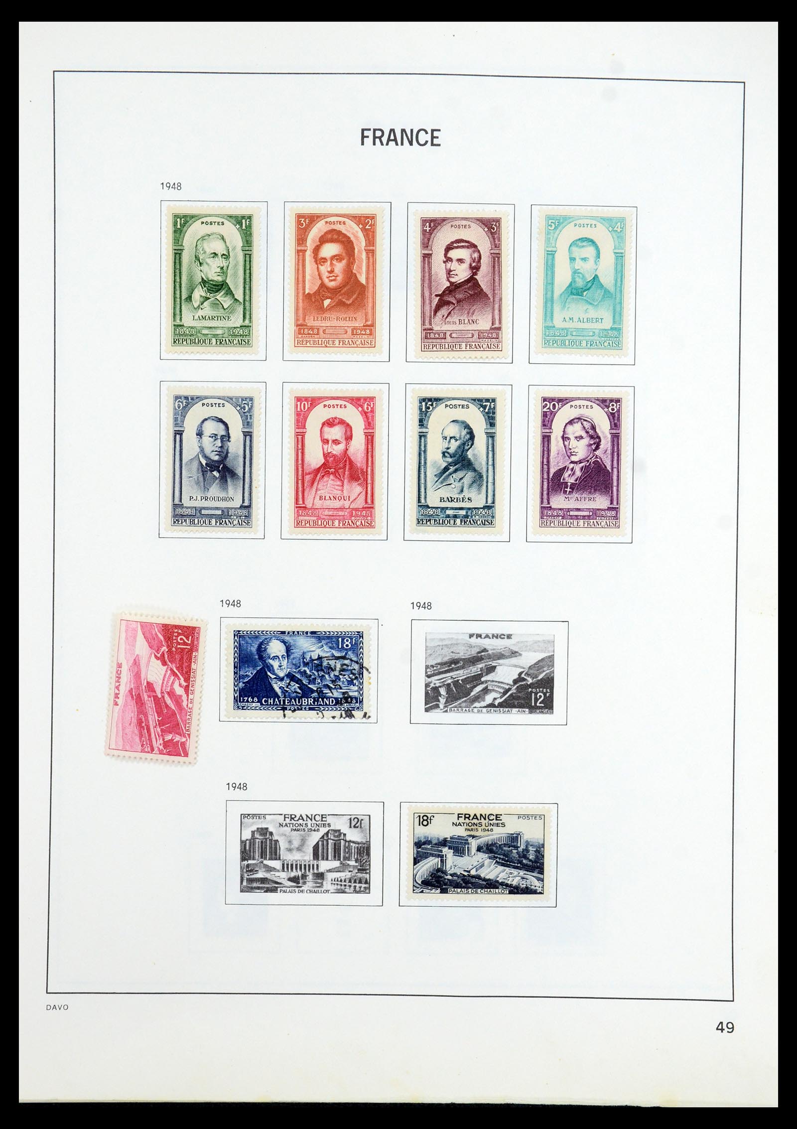 35533 049 - Postzegelverzameling 35533 Frankrijk 1849-2003.