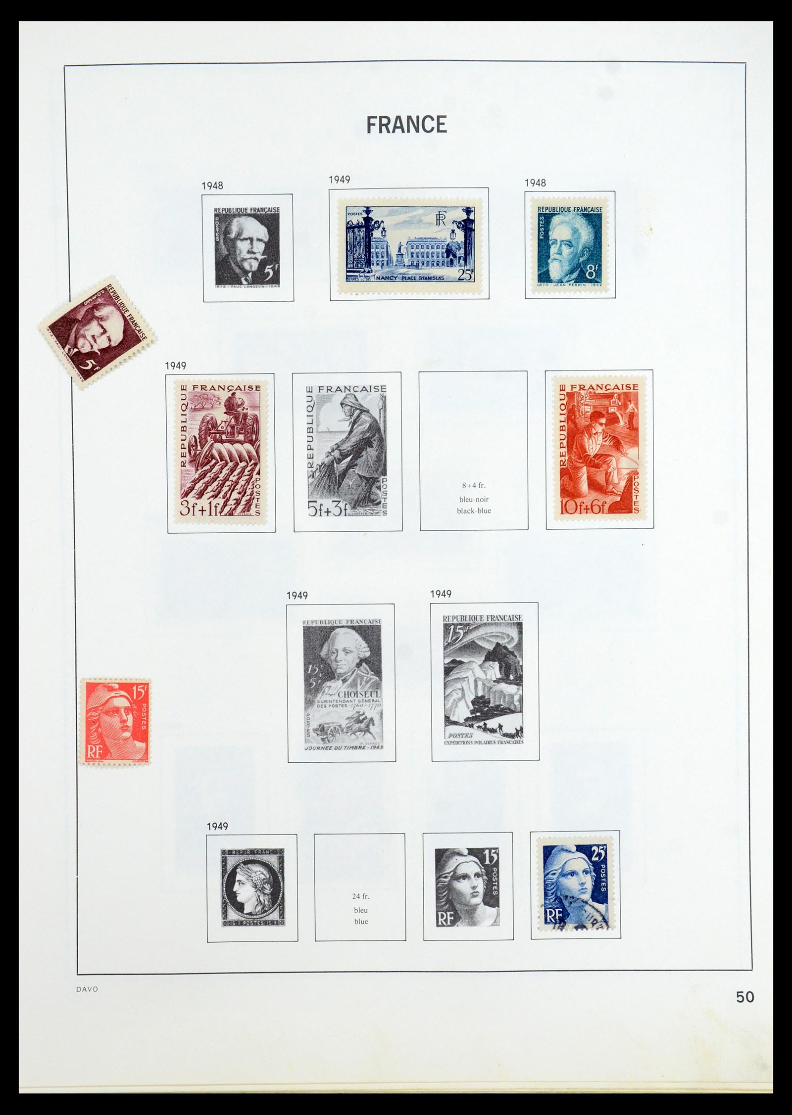 35533 050 - Postzegelverzameling 35533 Frankrijk 1849-2003.