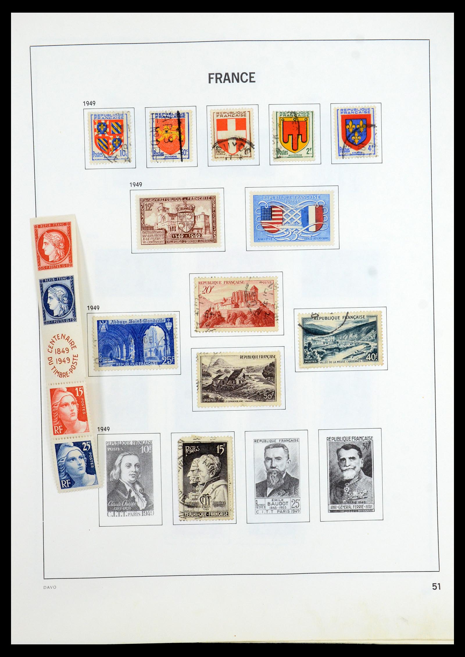 35533 051 - Postzegelverzameling 35533 Frankrijk 1849-2003.