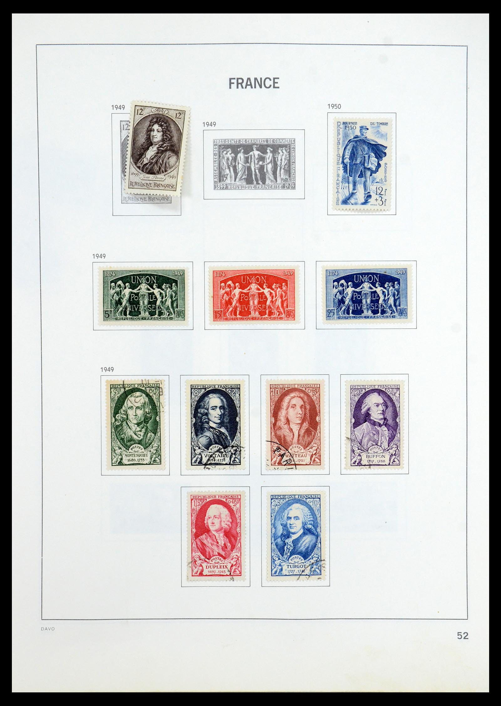 35533 052 - Postzegelverzameling 35533 Frankrijk 1849-2003.