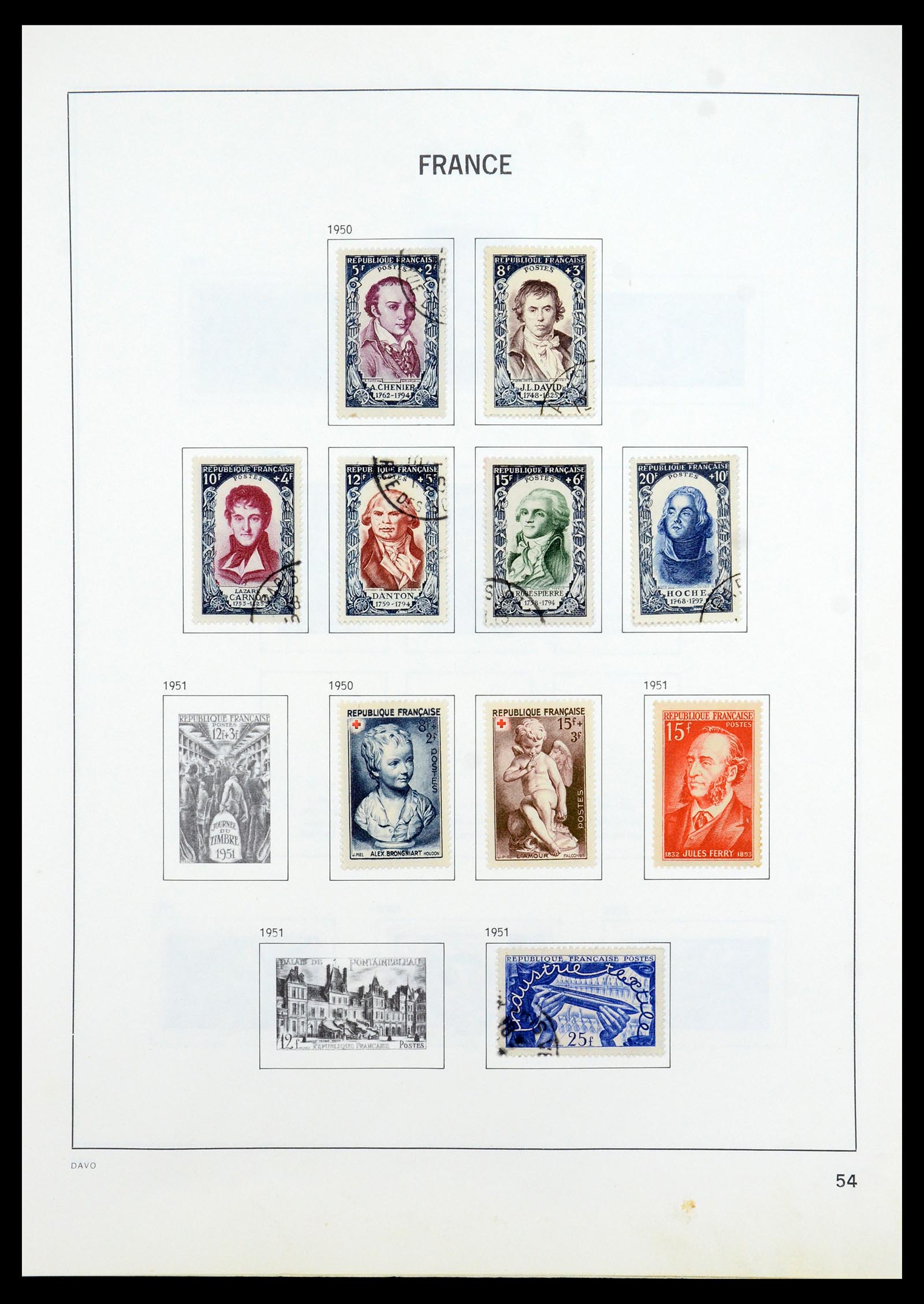 35533 054 - Postzegelverzameling 35533 Frankrijk 1849-2003.
