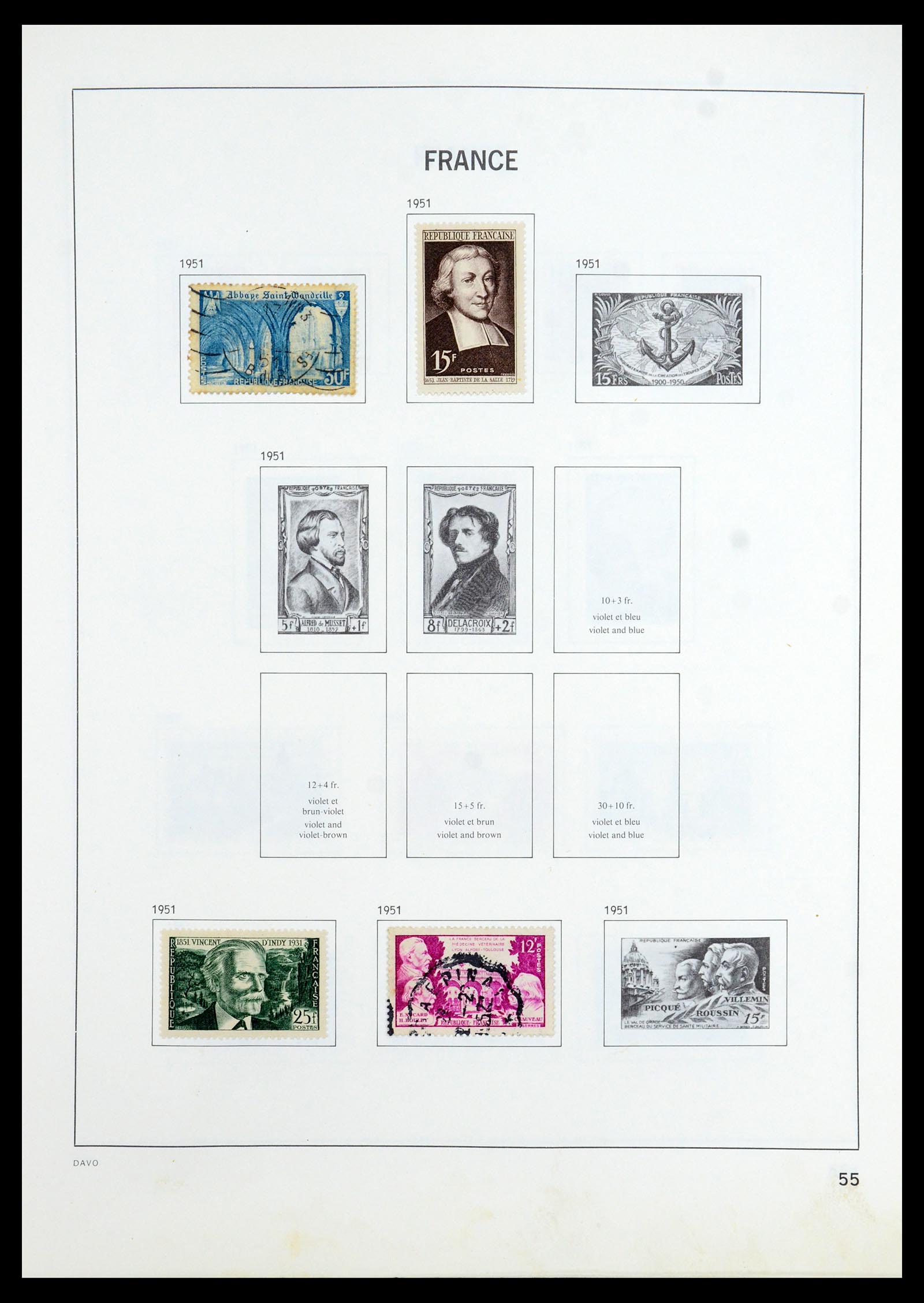 35533 055 - Postzegelverzameling 35533 Frankrijk 1849-2003.