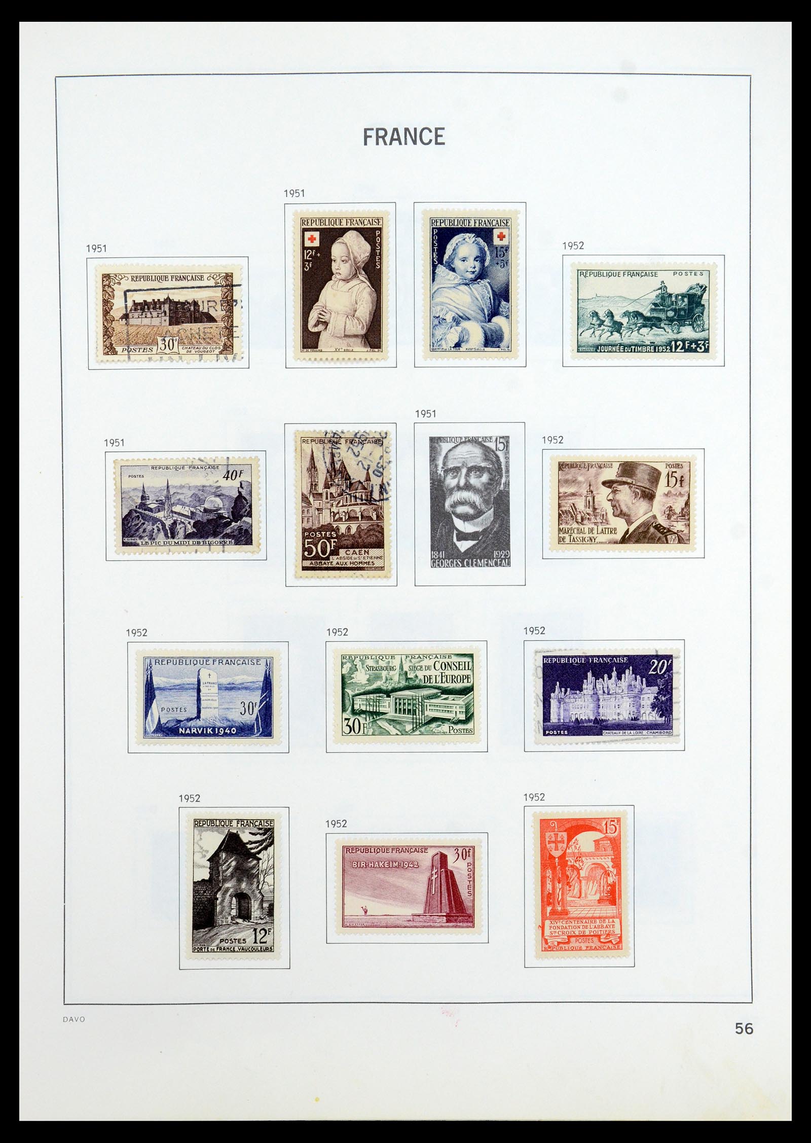 35533 057 - Postzegelverzameling 35533 Frankrijk 1849-2003.