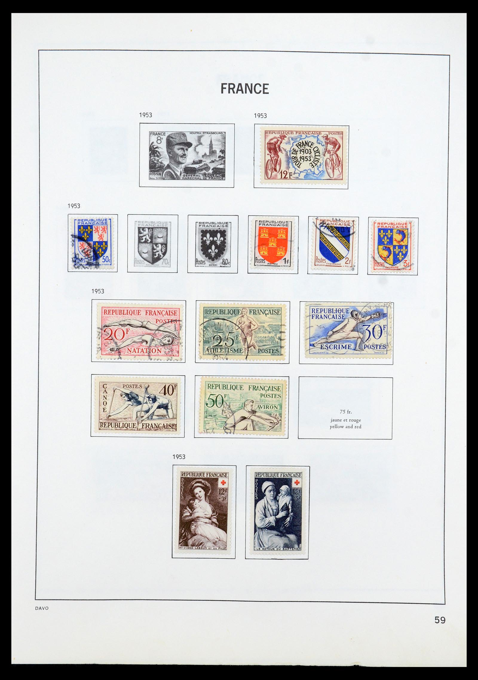 35533 060 - Postzegelverzameling 35533 Frankrijk 1849-2003.