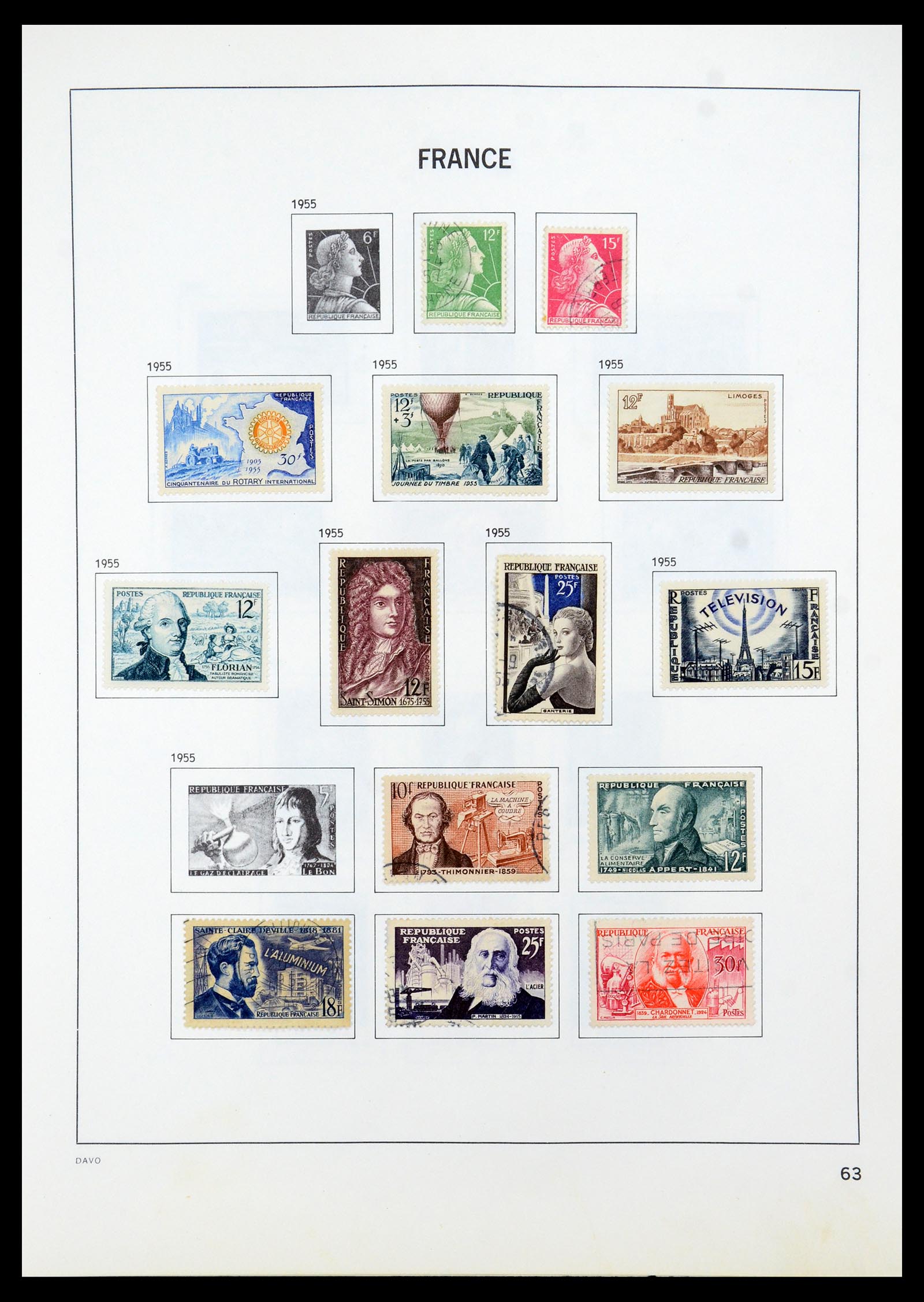 35533 064 - Stamp Collection 35533 France 1849-2003.