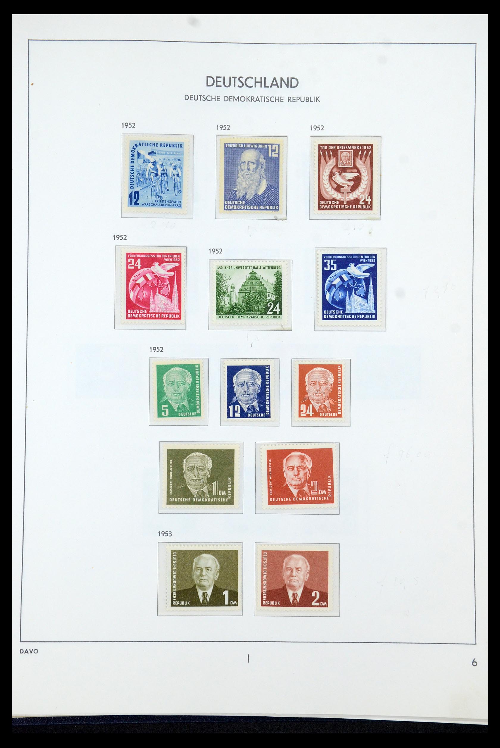 35534 007 - Stamp Collection 35534 GDR 1949-1990.