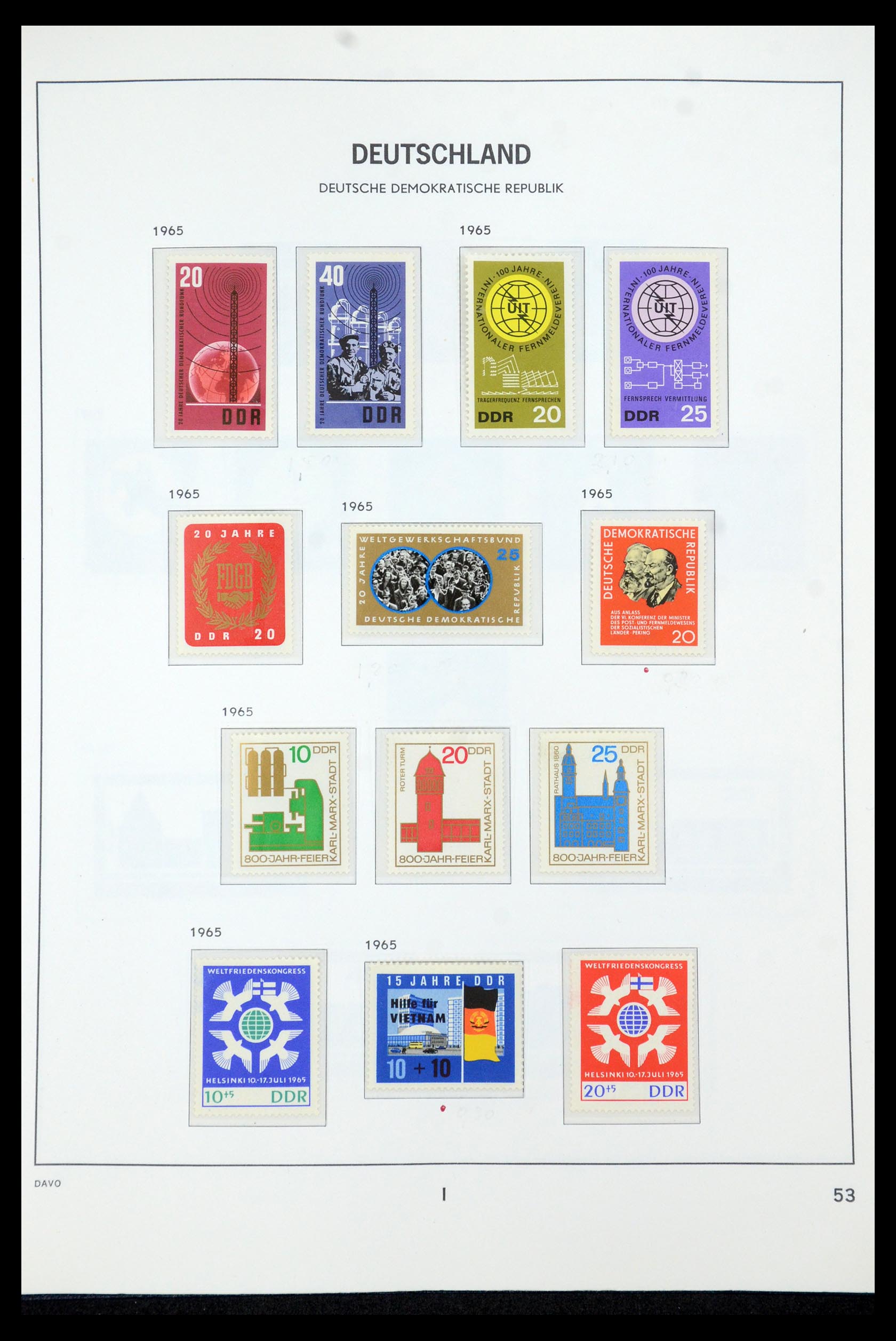 35534 062 - Postzegelverzameling 35534 DDR 1949-1990.