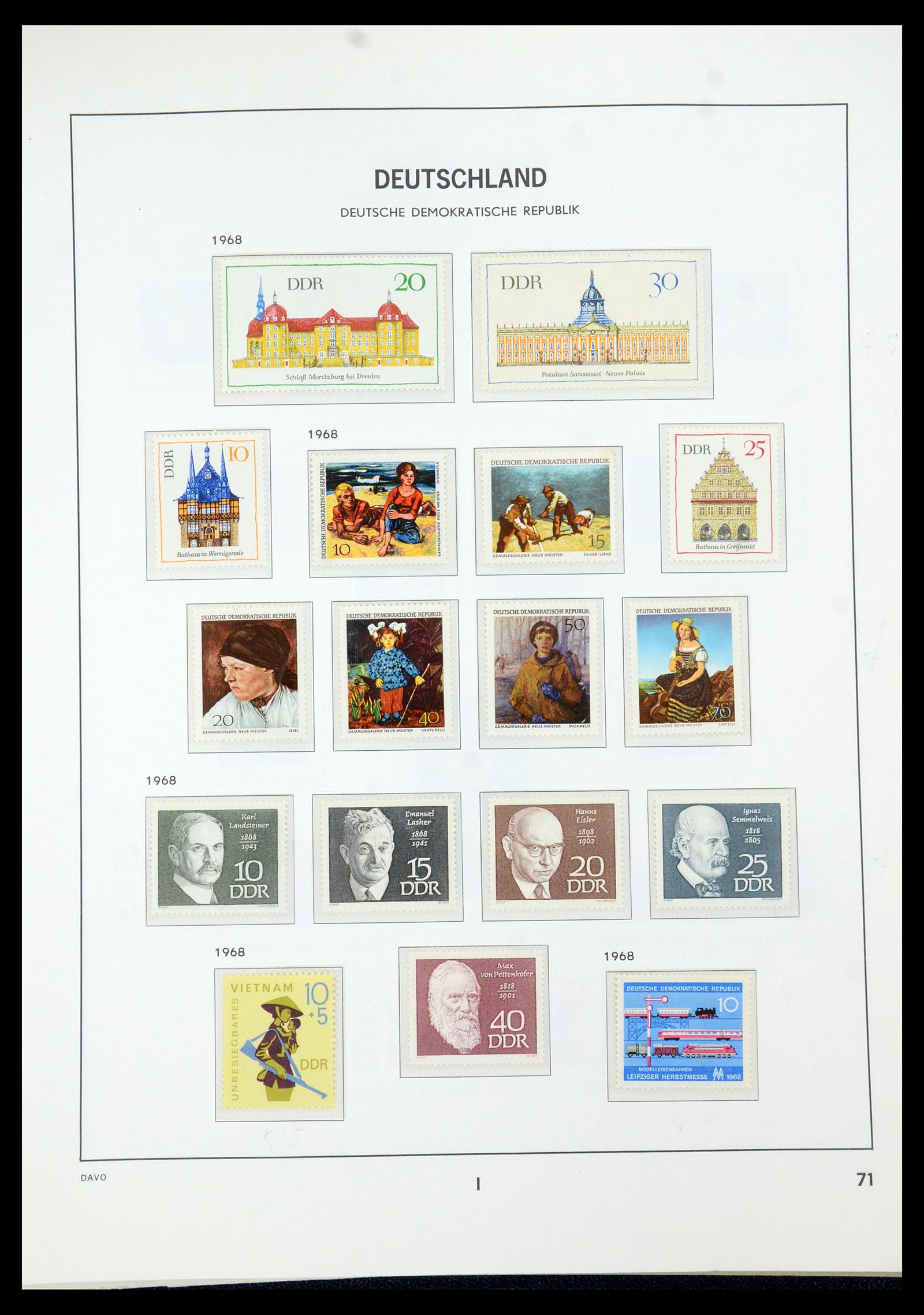 35534 084 - Stamp Collection 35534 GDR 1949-1990.