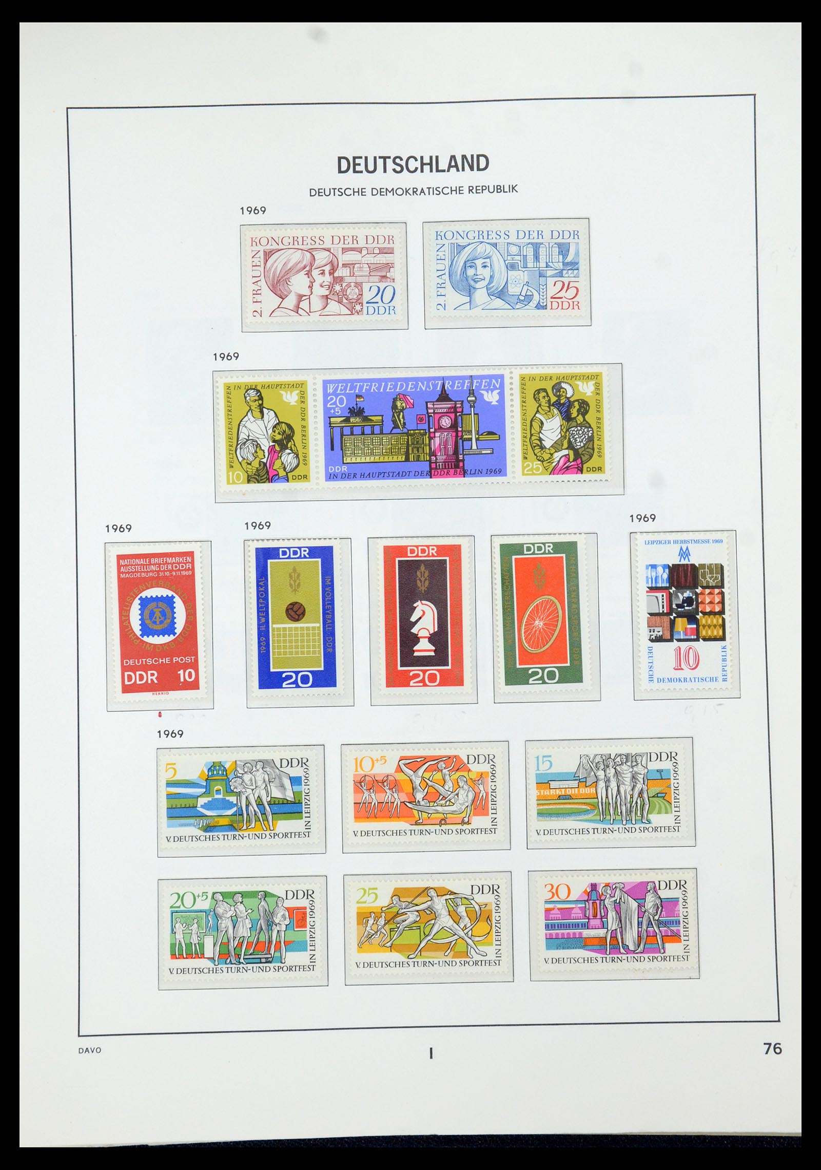 35534 090 - Stamp Collection 35534 GDR 1949-1990.