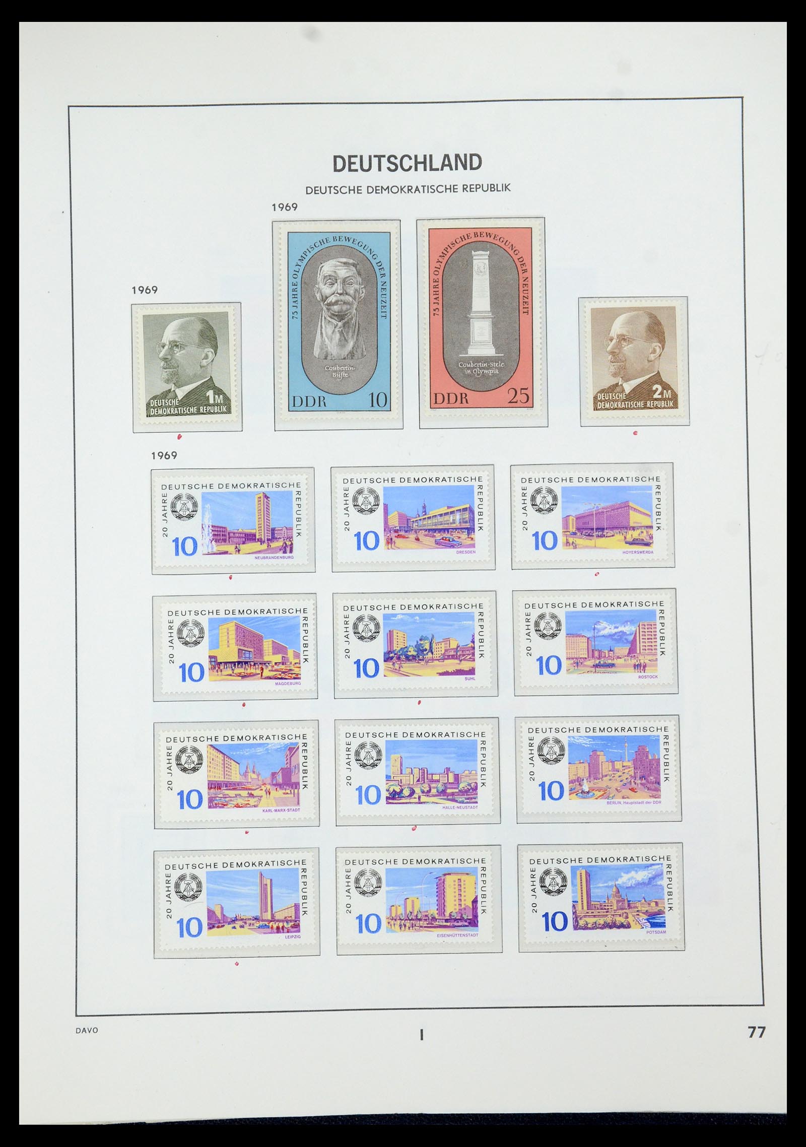 35534 091 - Stamp Collection 35534 GDR 1949-1990.