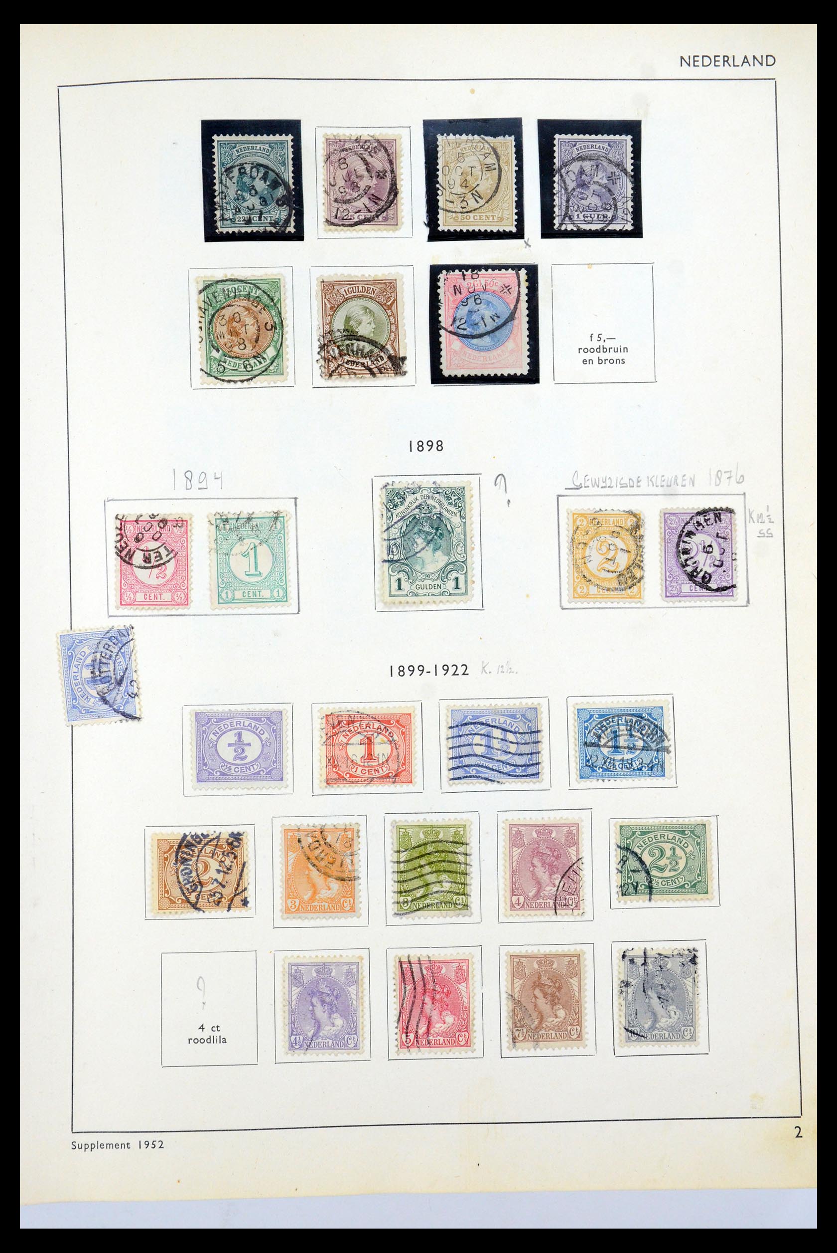 35535 003 - Postzegelverzameling 35535 Nederland en overzeese gebiedsdelen 1852-1