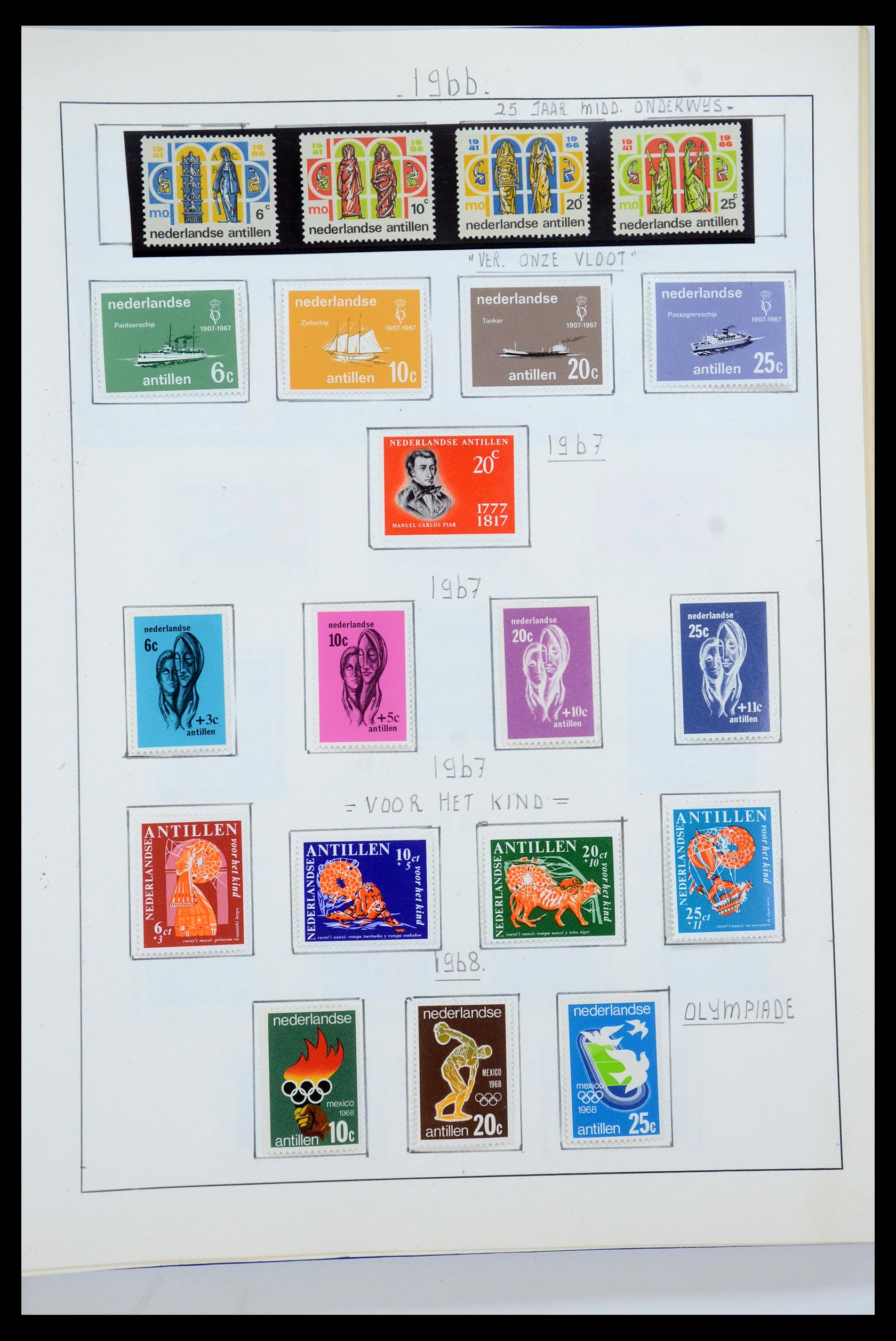 35535 100 - Postzegelverzameling 35535 Nederland en overzeese gebiedsdelen 1852-1