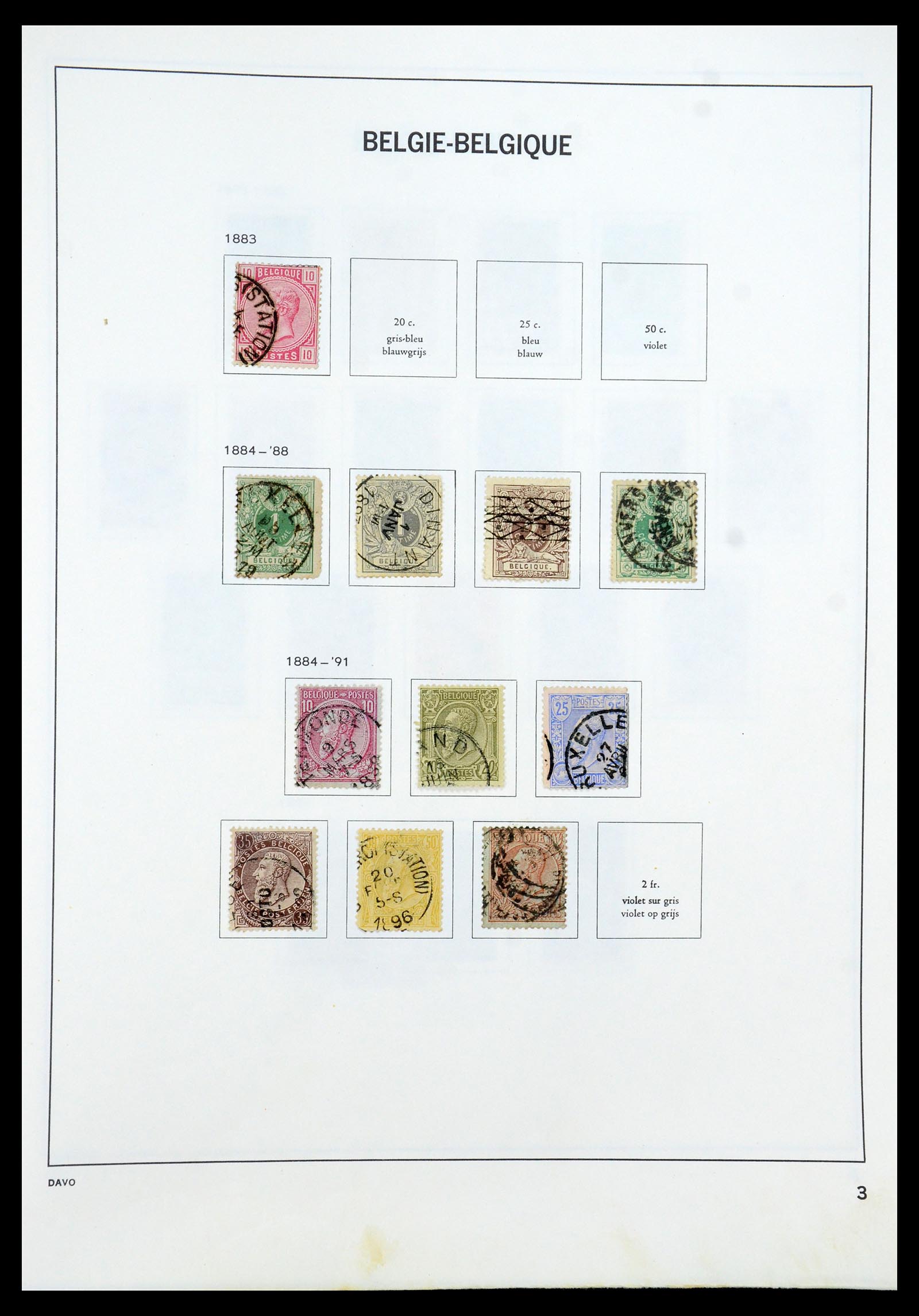 35536 003 - Postzegelverzameling 35536 België 1849-1970.
