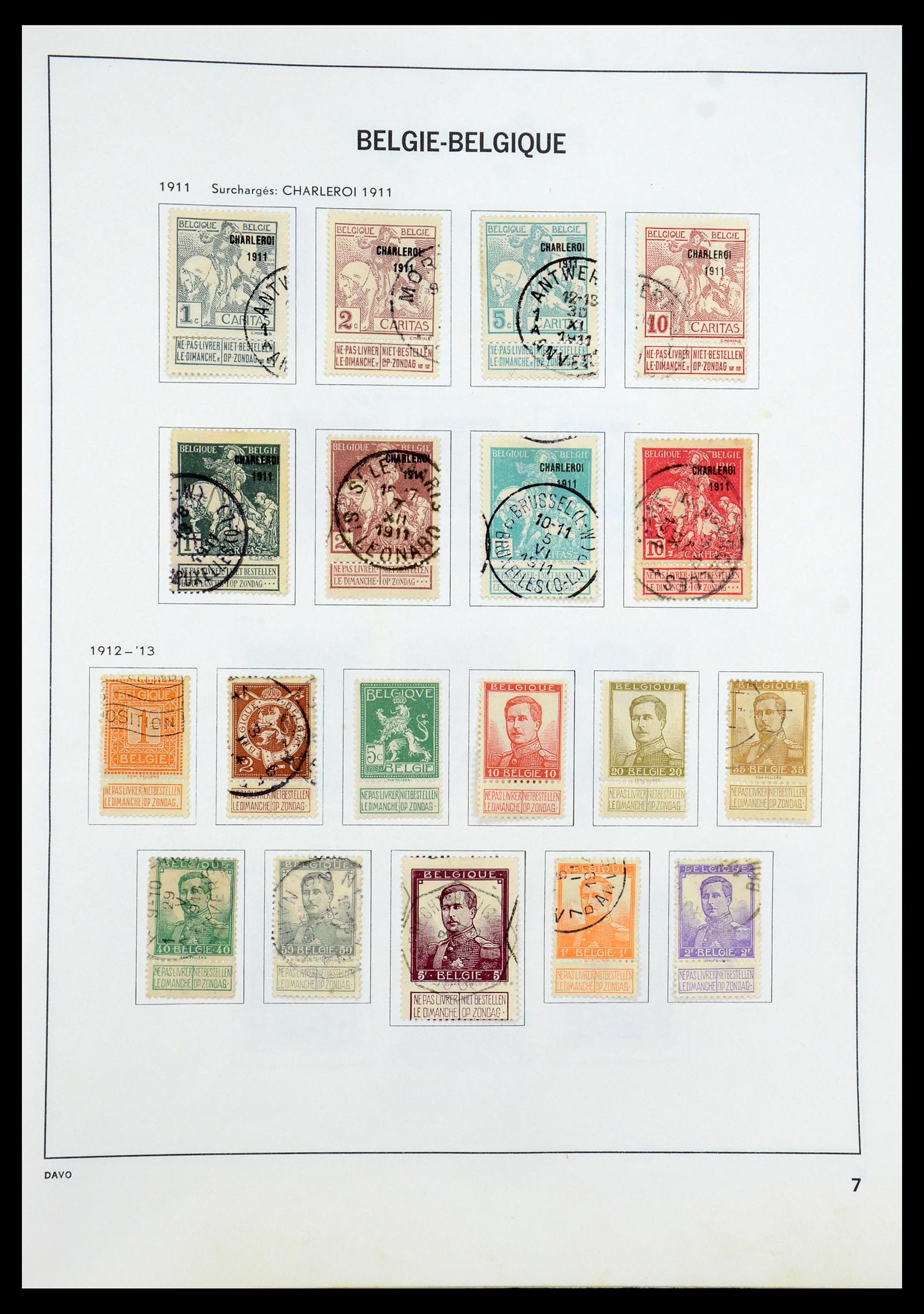 35536 007 - Stamp Collection 35536 Belgium 1849-1970.