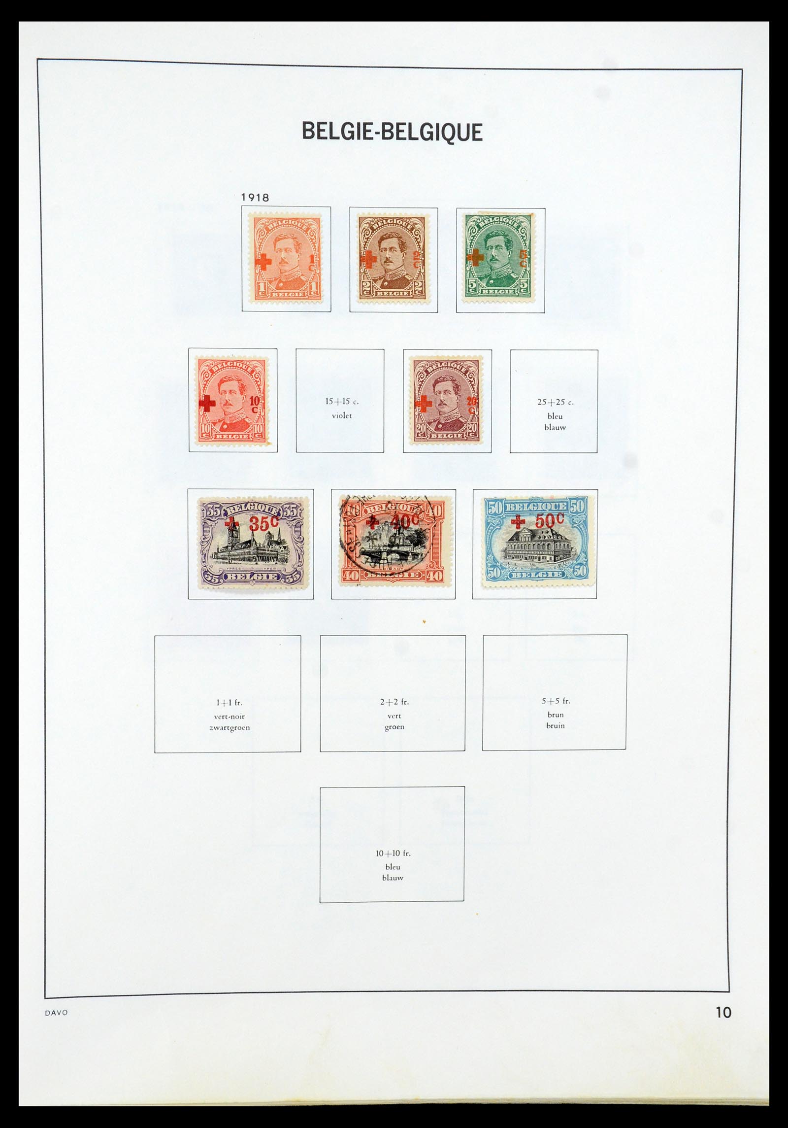 35536 010 - Postzegelverzameling 35536 België 1849-1970.