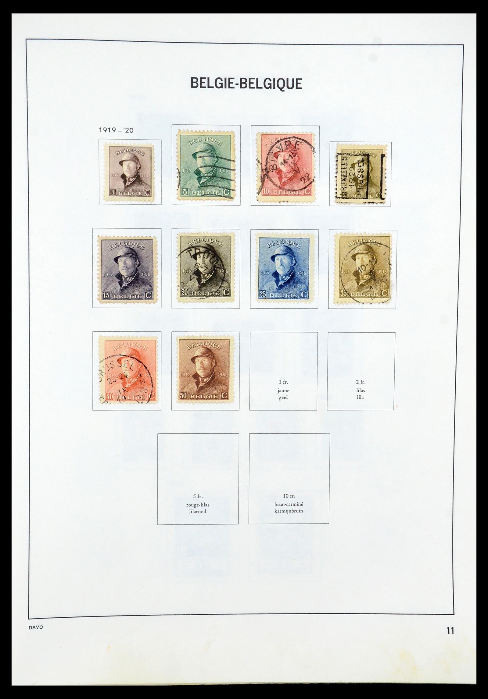 35536 011 - Postzegelverzameling 35536 België 1849-1970.